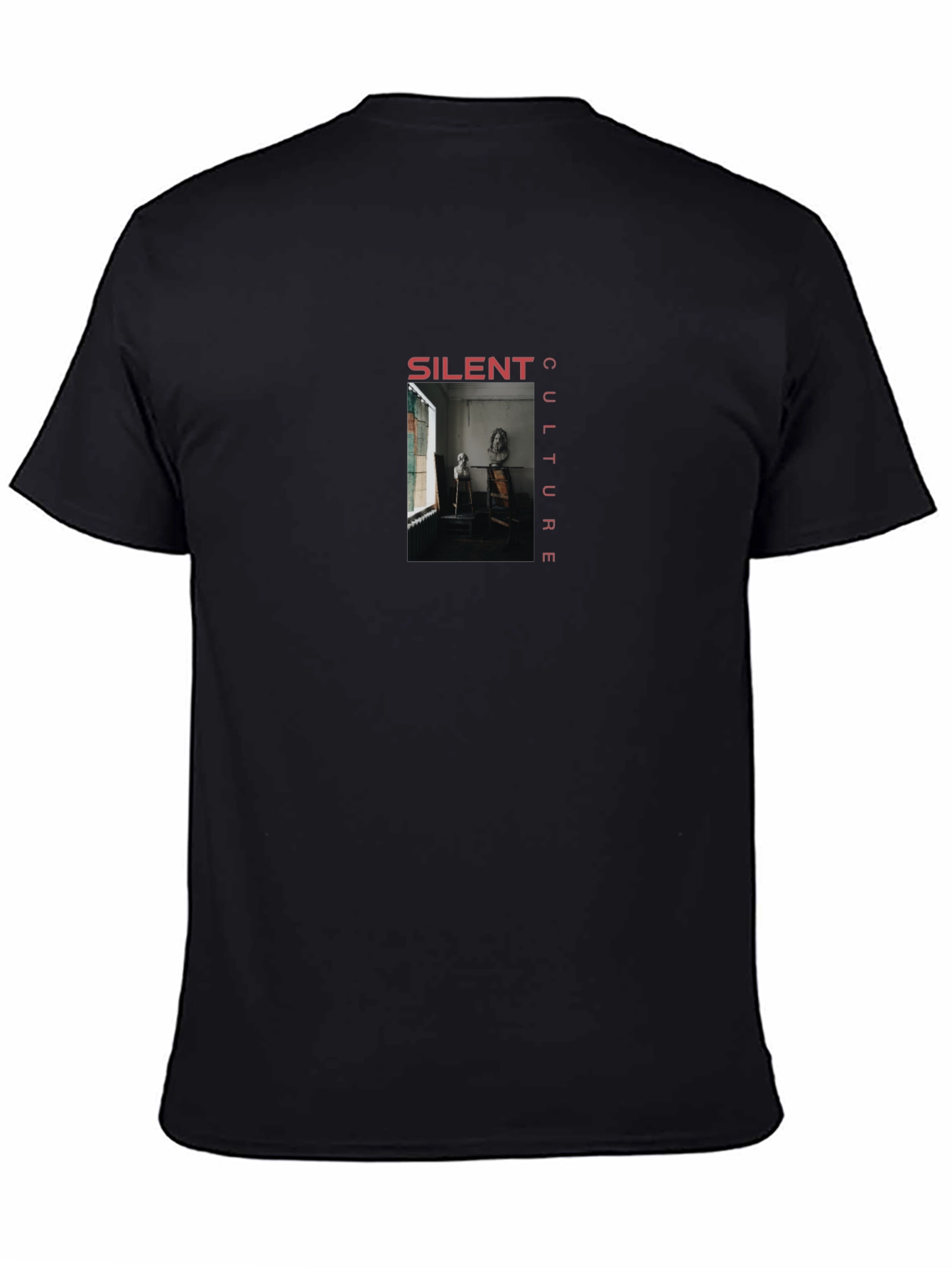 Silent Culture Graphic Print Black T-Shirt