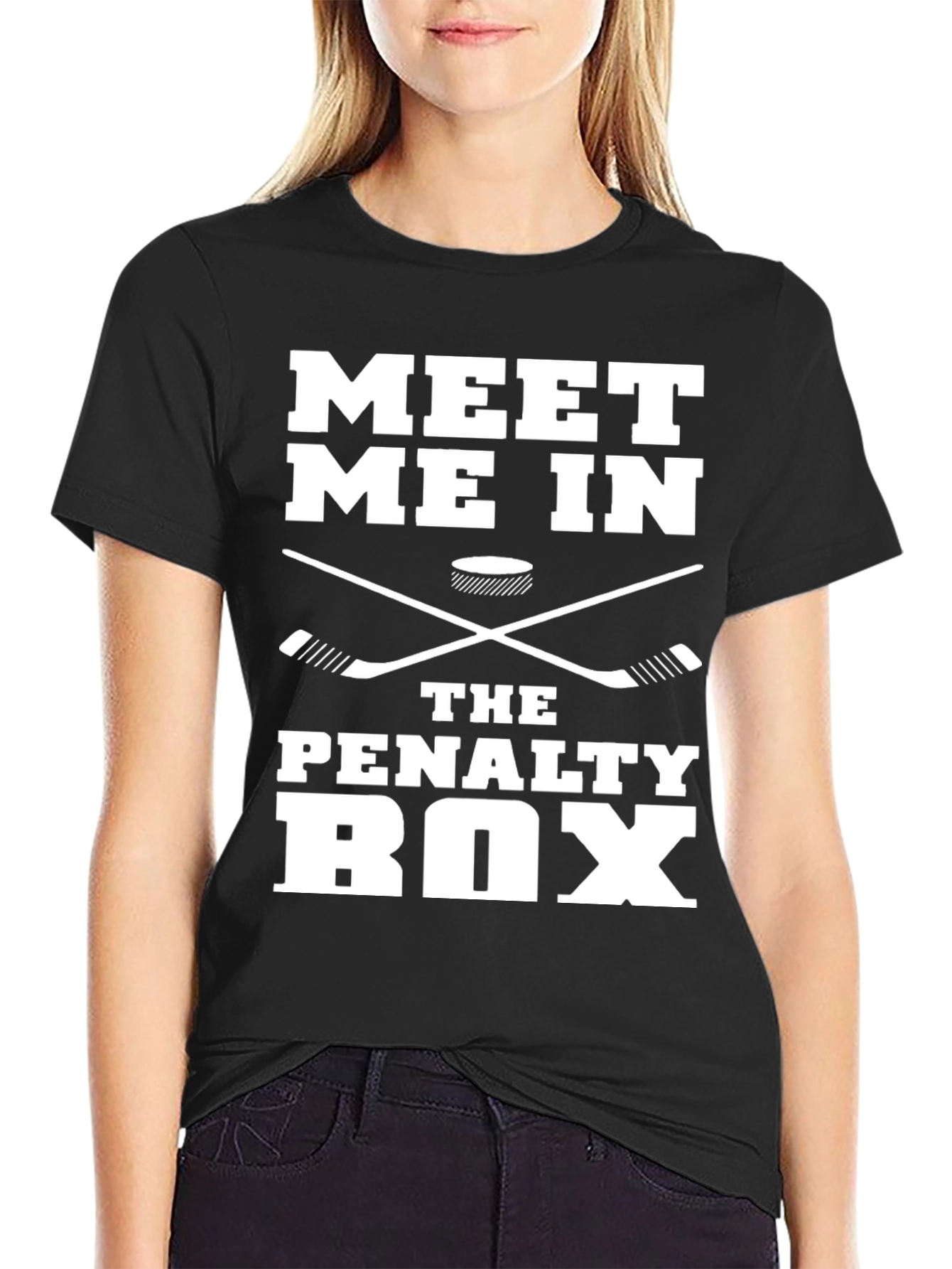 Meet Me In The Penalty Box Hockey T-Shirt