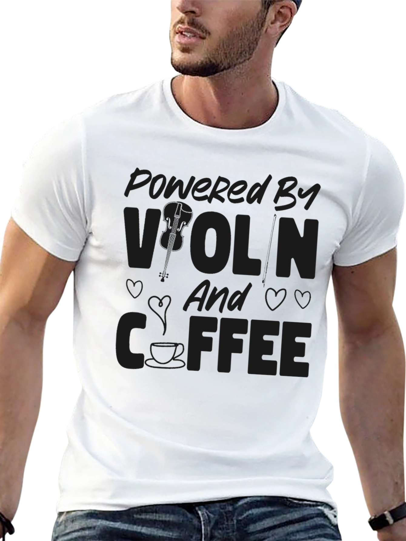 Powered By Violin & Coffee T-Shirt