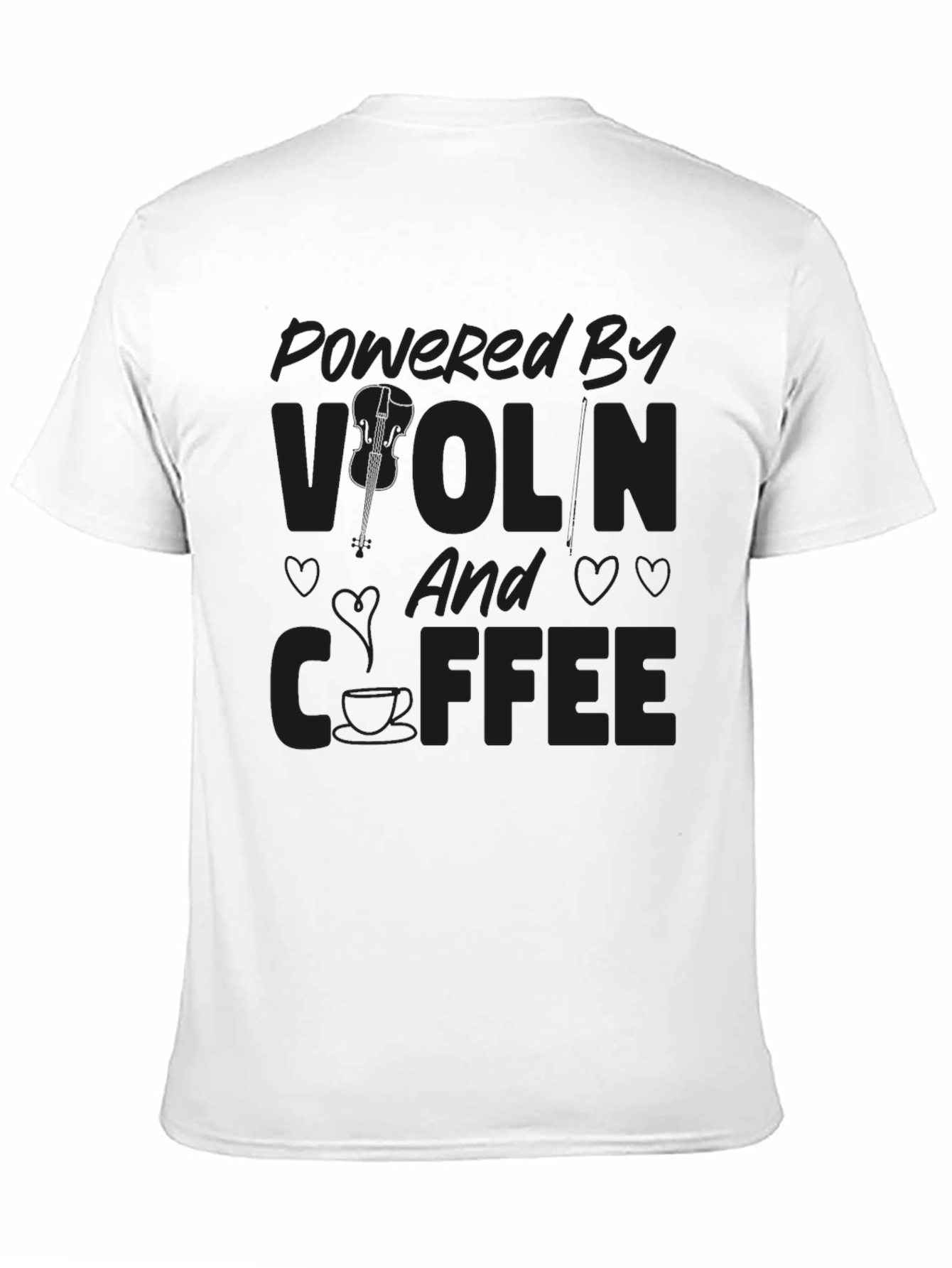 Powered By Violin & Coffee T-Shirt