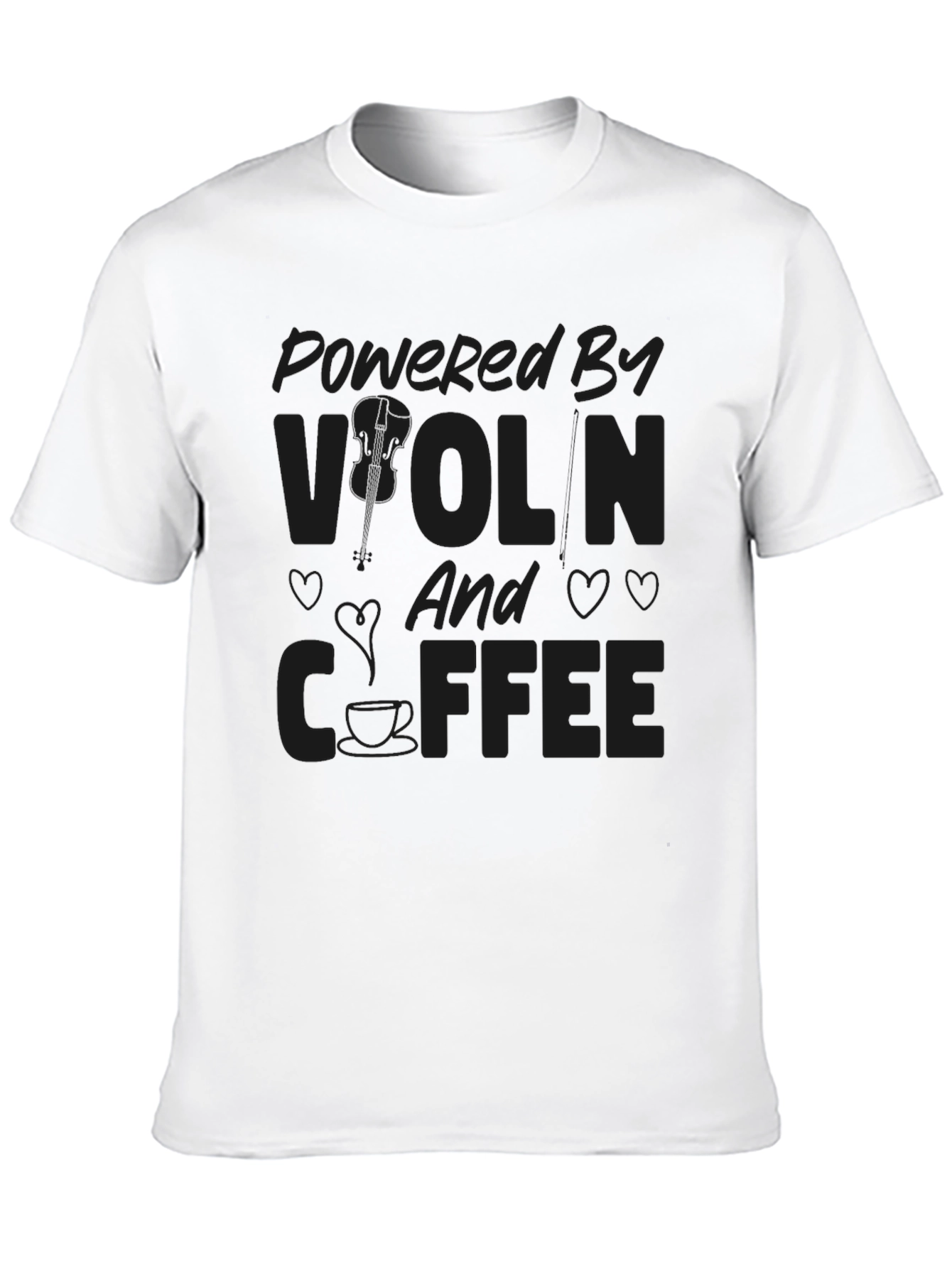 Powered By Violin & Coffee T-Shirt