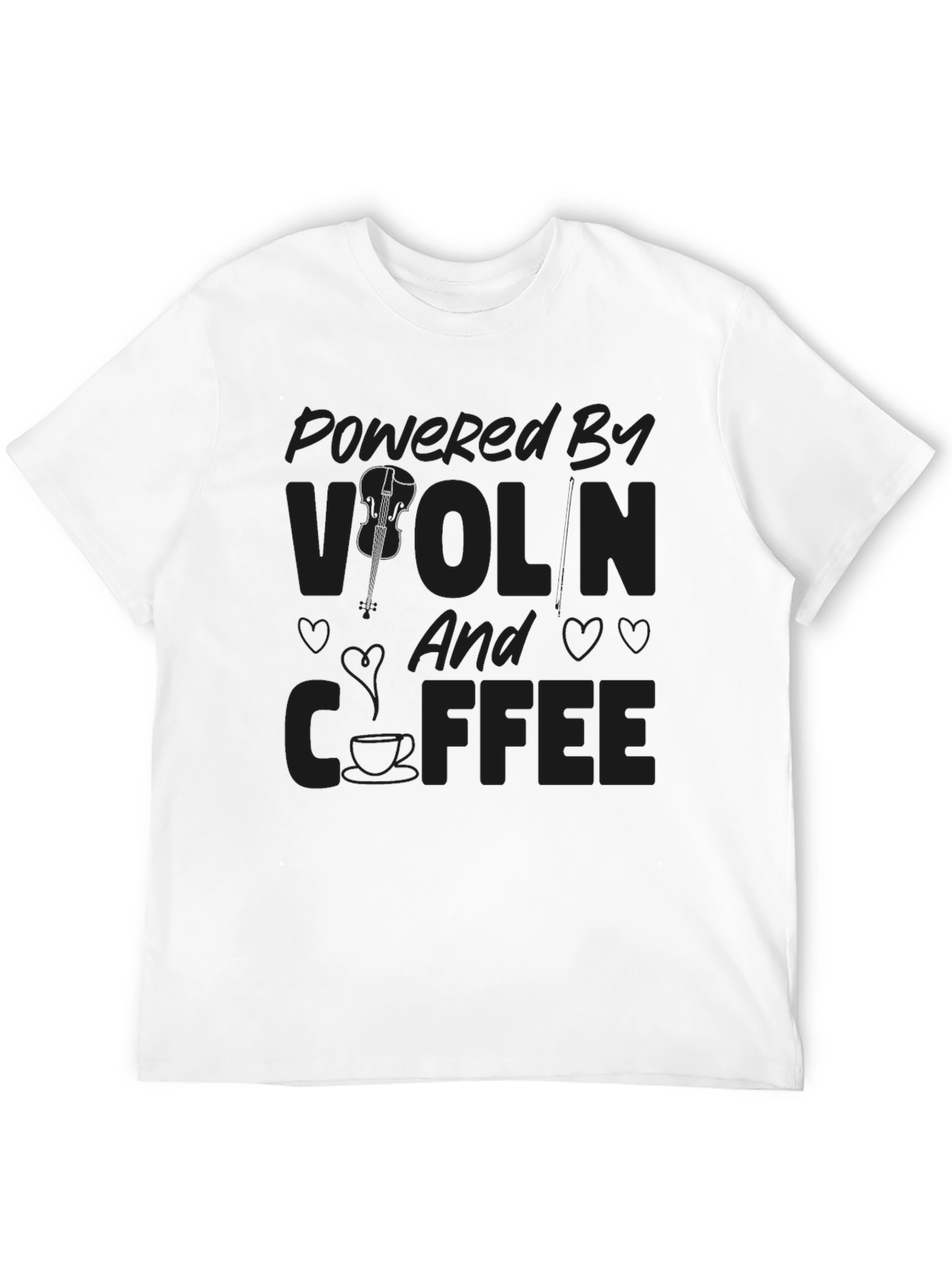 Powered By Violin & Coffee T-Shirt