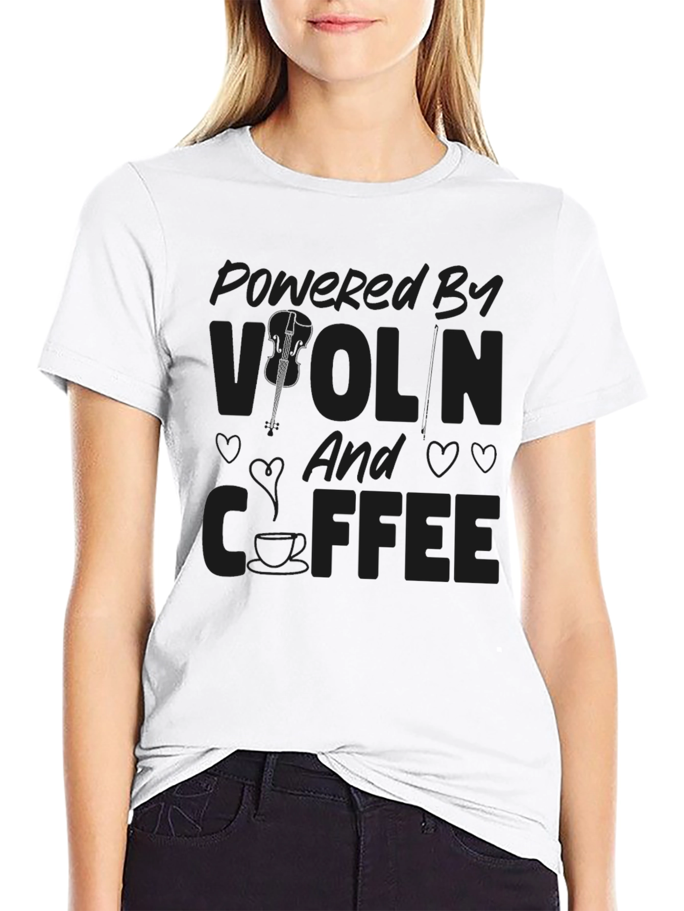 Powered By Violin & Coffee T-Shirt