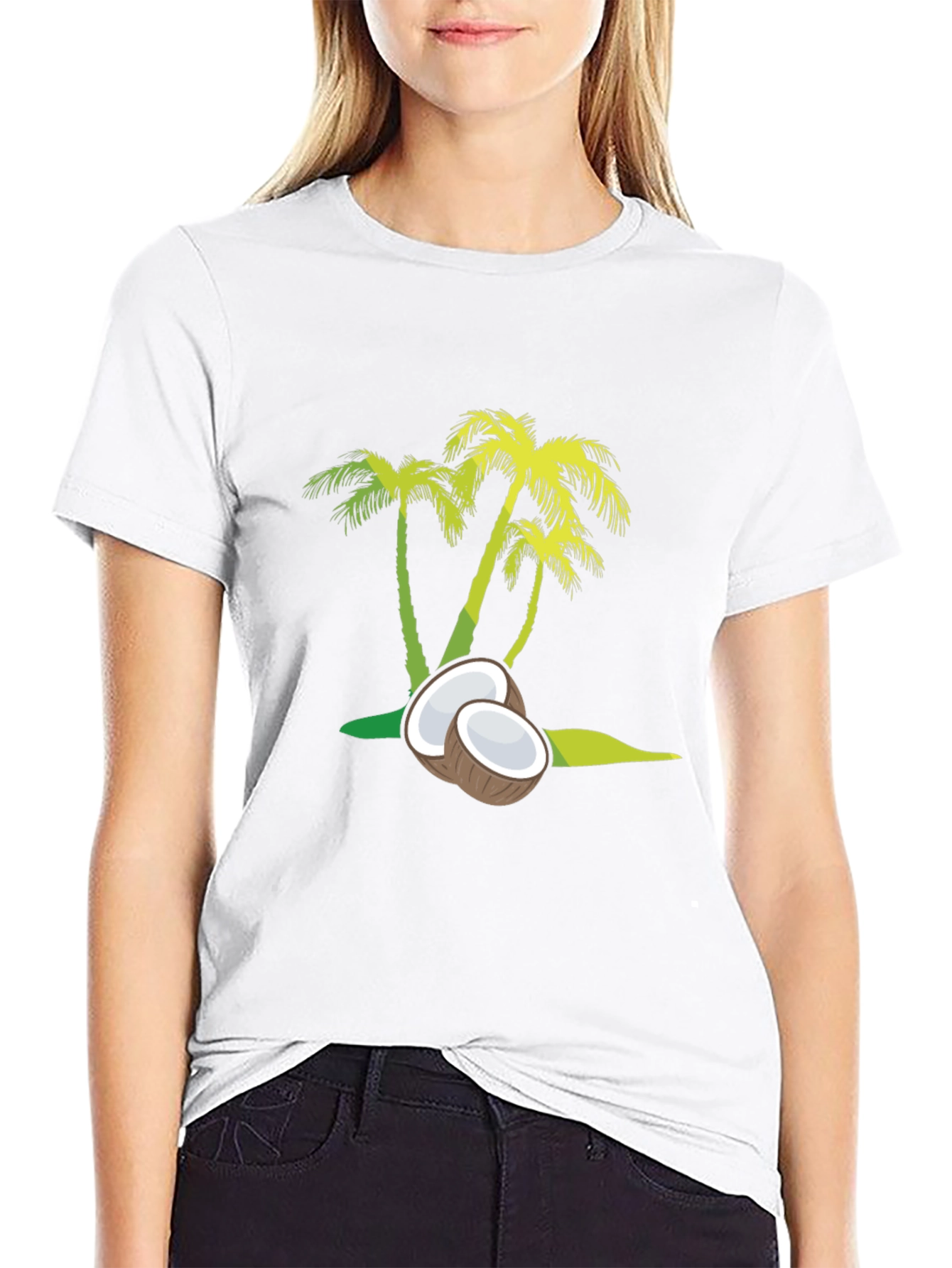 Coconut Palm Tee - Tropical Vibes Only!