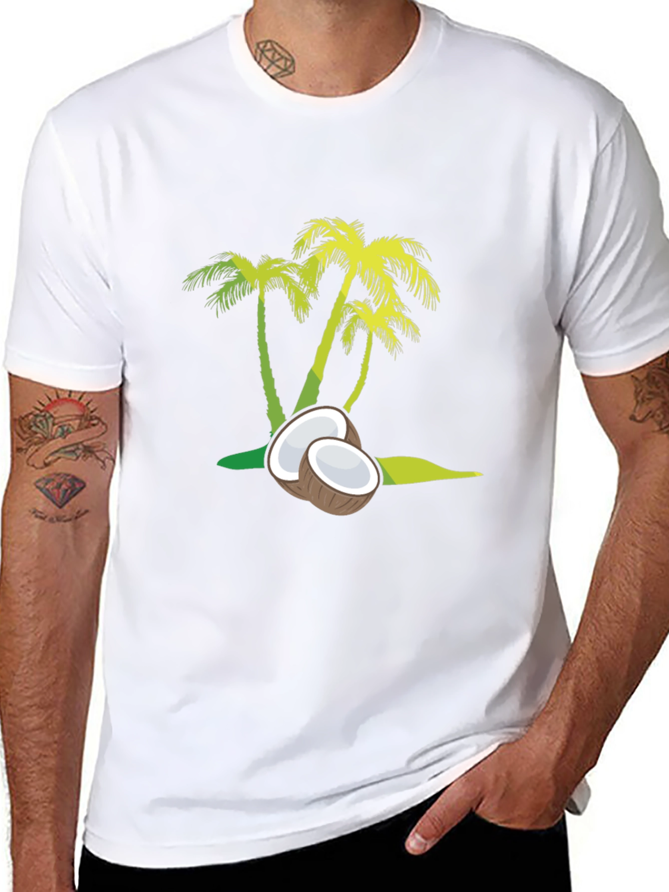 Coconut Palm Tee - Tropical Vibes Only!