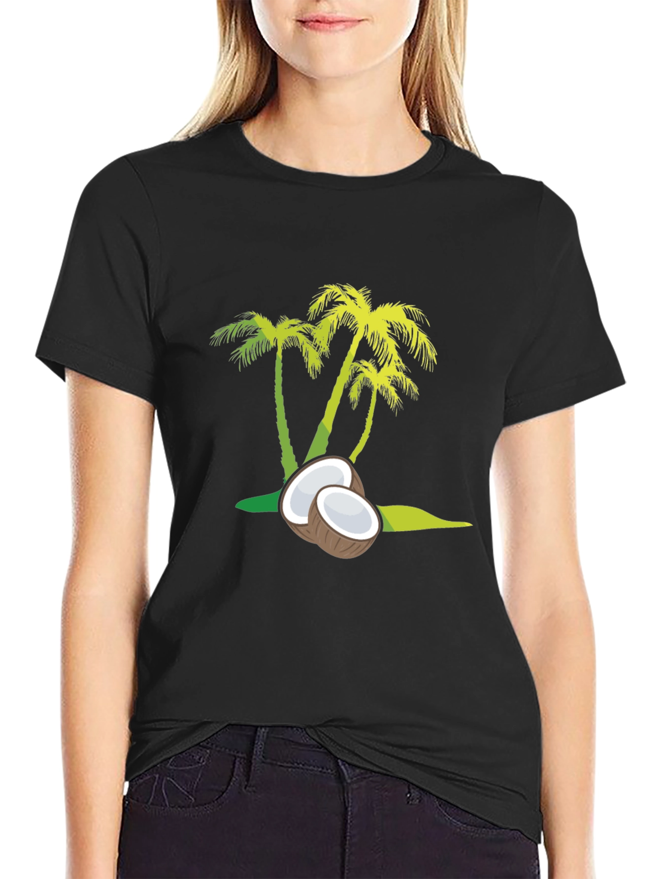 Coconut Palm Tee - Tropical Vibes Only!