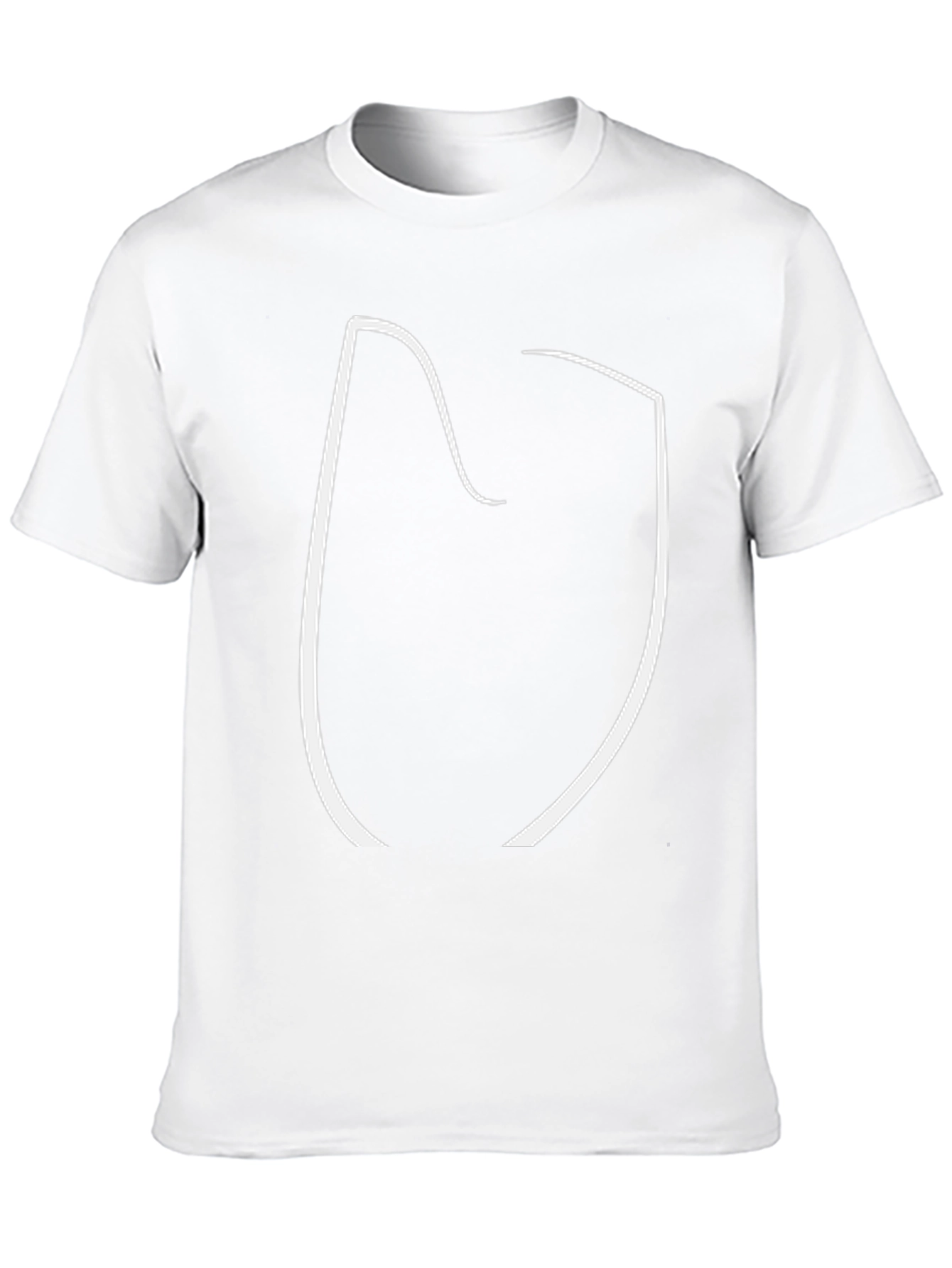 Minimalist Abstract Graphic Black T-Shirt