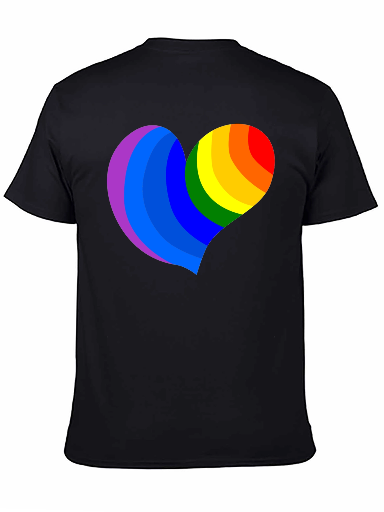 Rainbow Heart Graphic Tee - Pride & Love