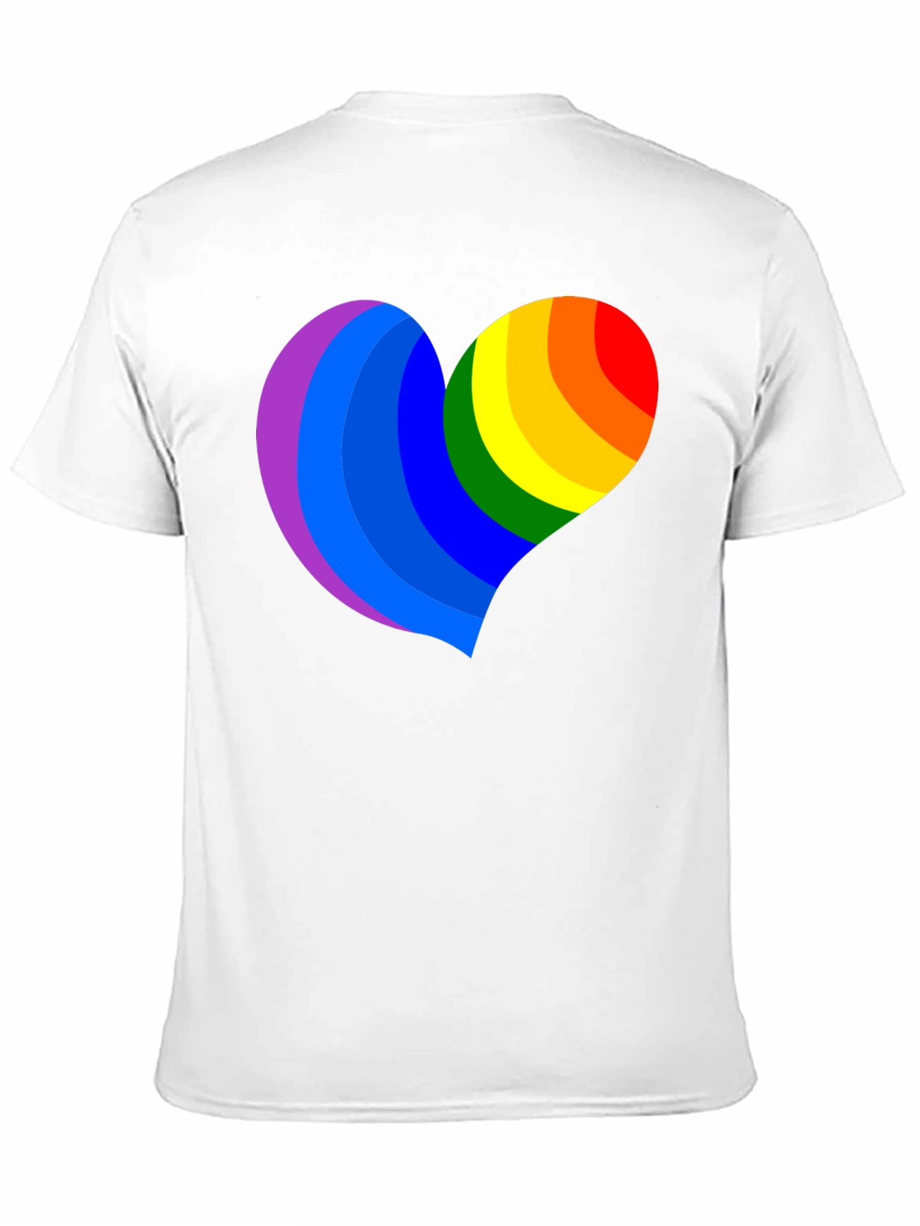 Rainbow Heart Graphic Tee - Pride & Love