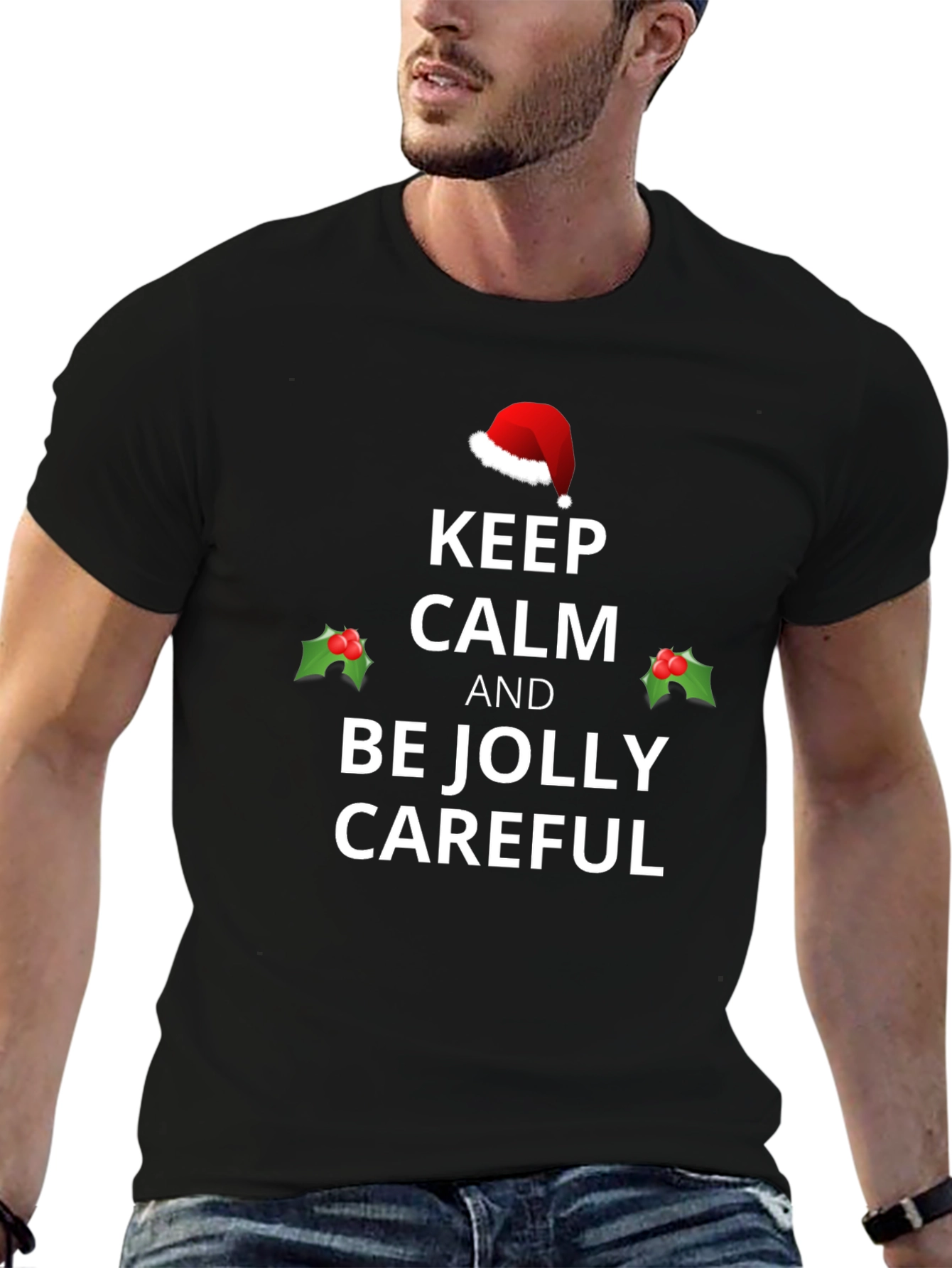 Keep Calm and Be Jolly Christmas T-Shirt