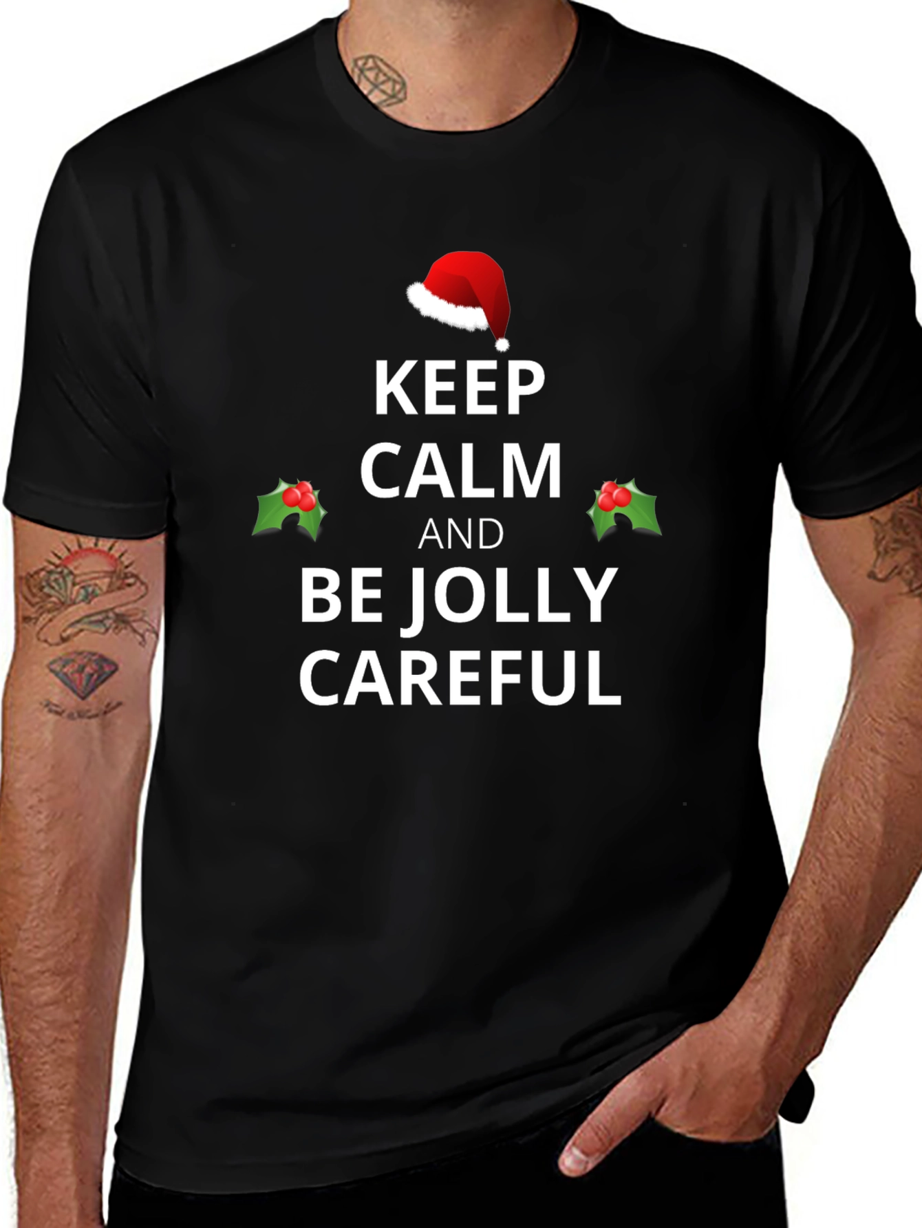 Keep Calm and Be Jolly Christmas T-Shirt
