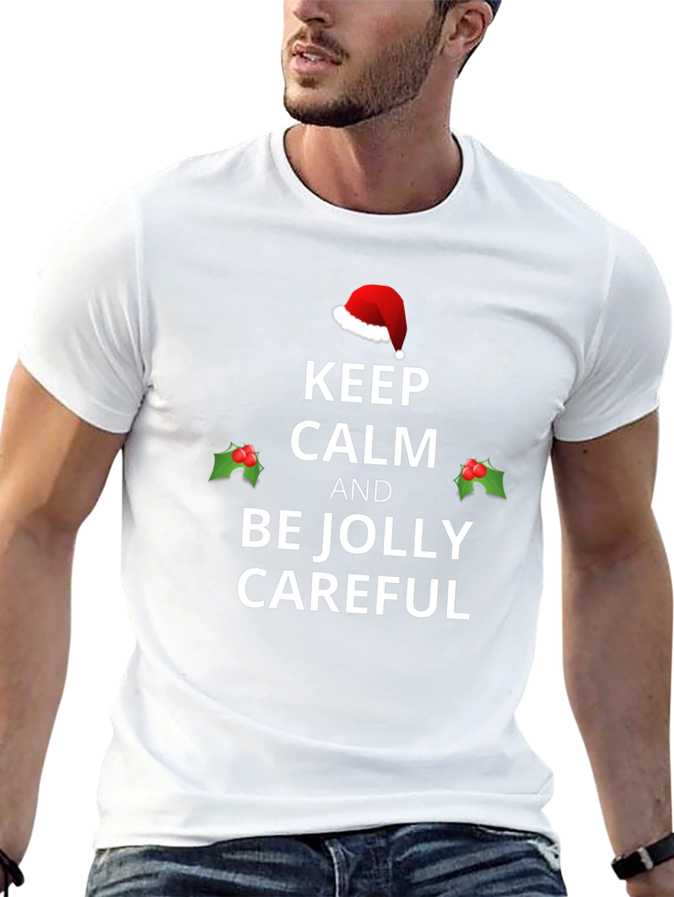 Keep Calm and Be Jolly Christmas T-Shirt