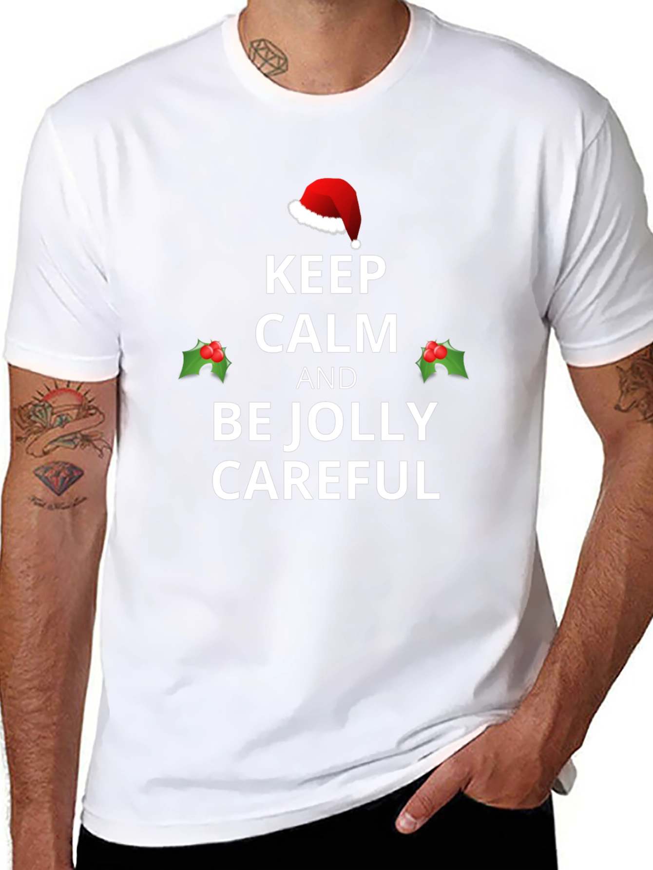 Keep Calm and Be Jolly Christmas T-Shirt