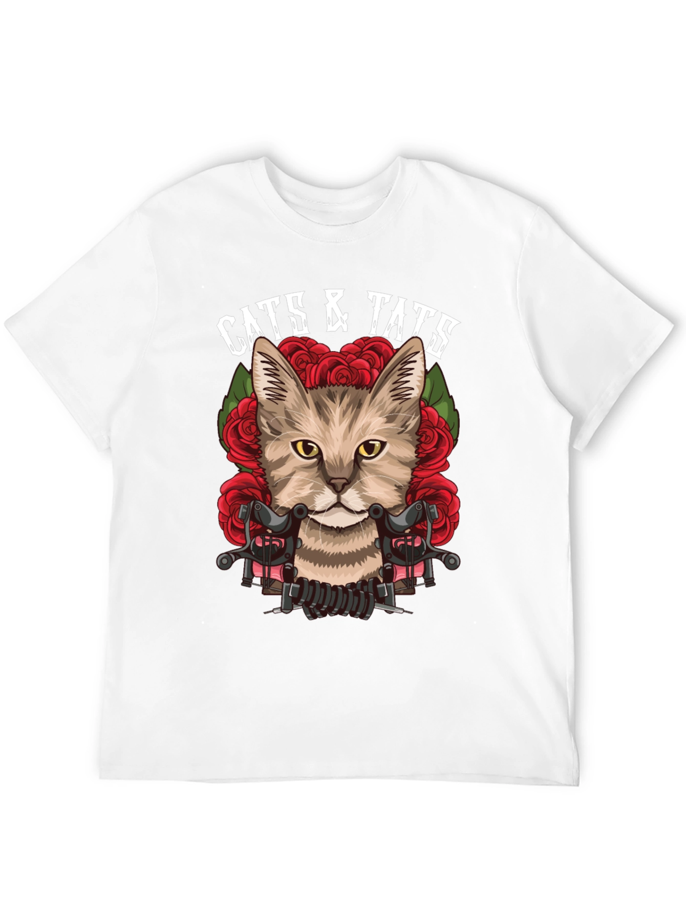 Cats & Tats T-Shirt | Tattooed Cat Graphic Tee