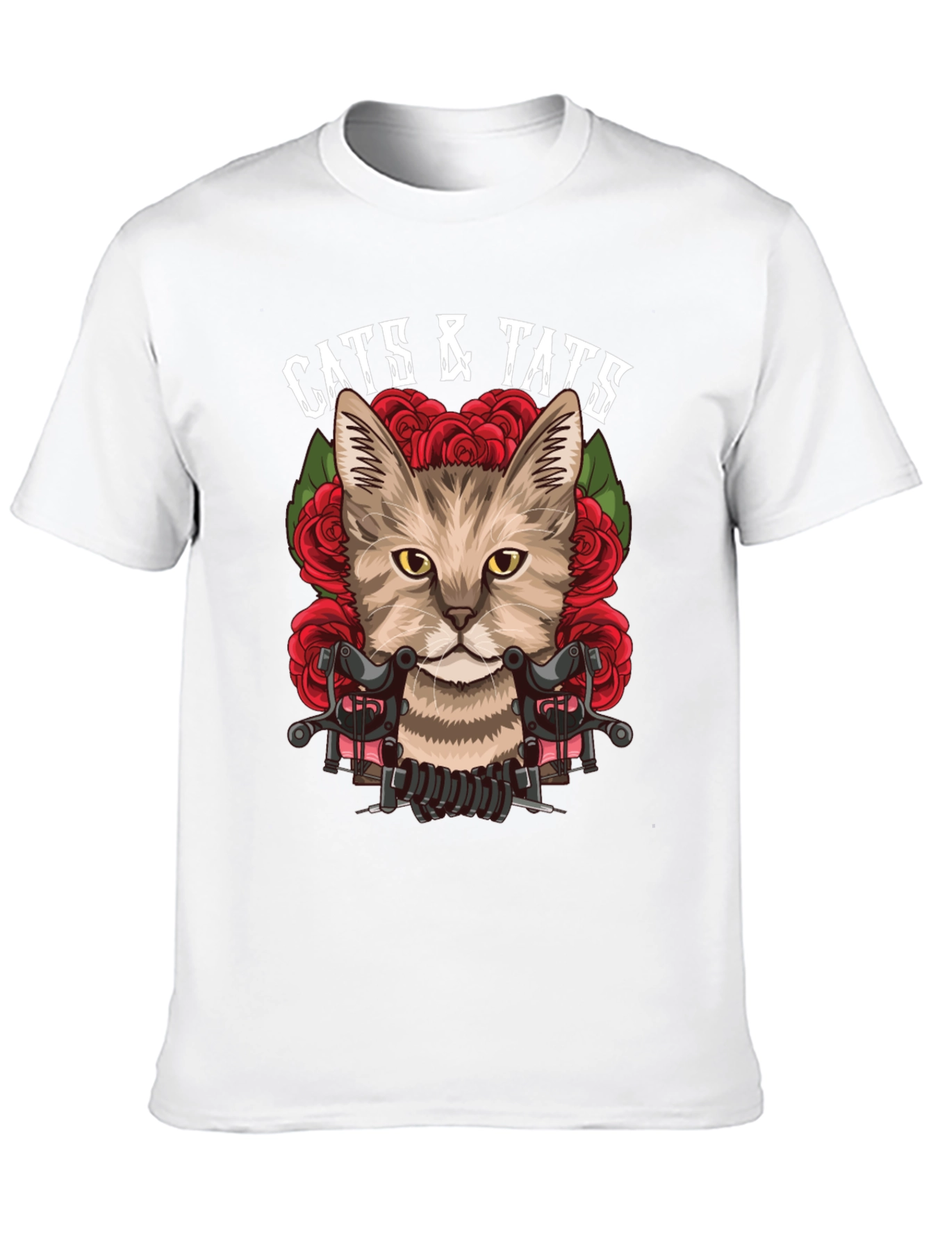 Cats & Tats T-Shirt | Tattooed Cat Graphic Tee