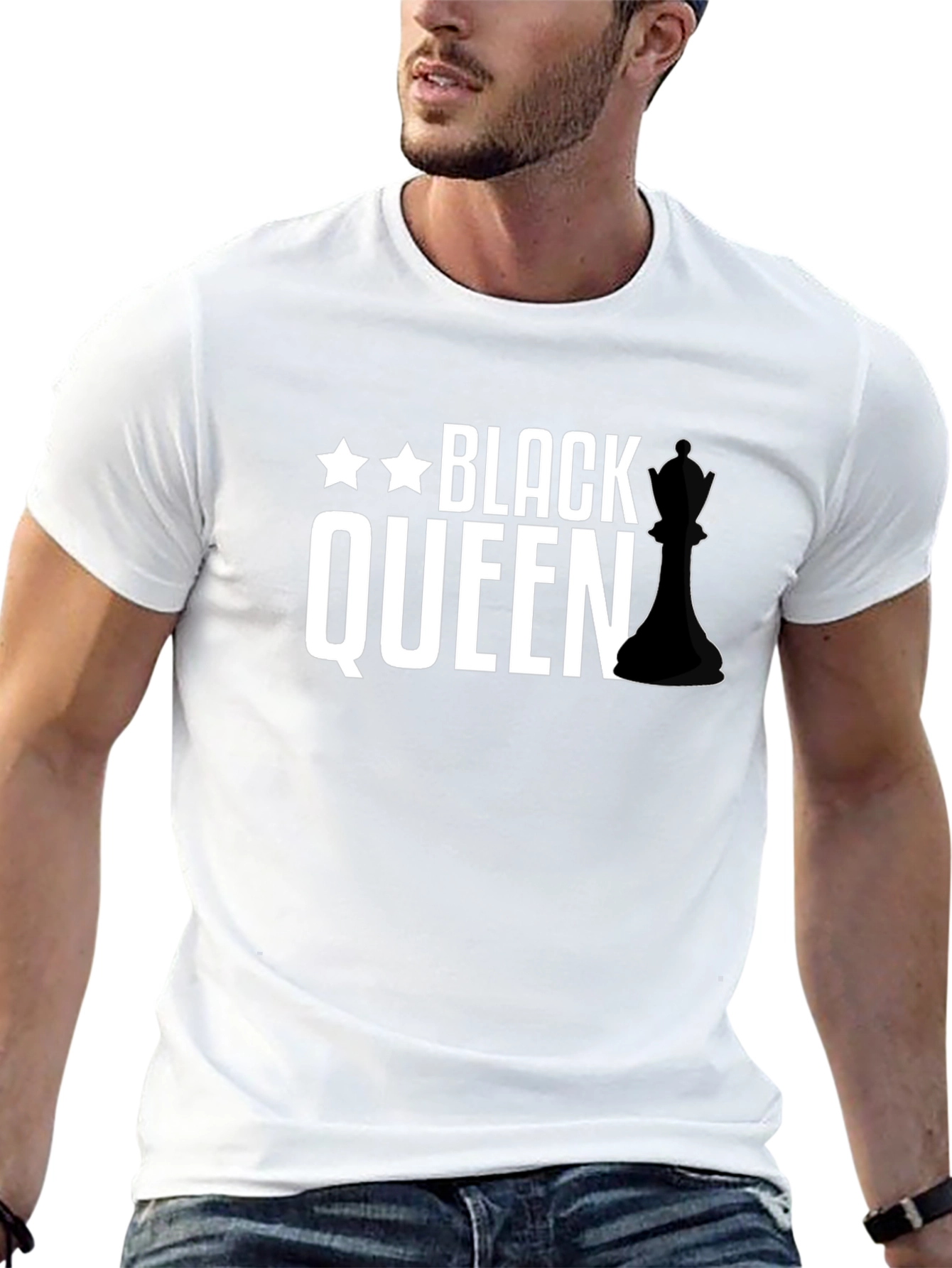 Black Queen Chess Piece T-Shirt