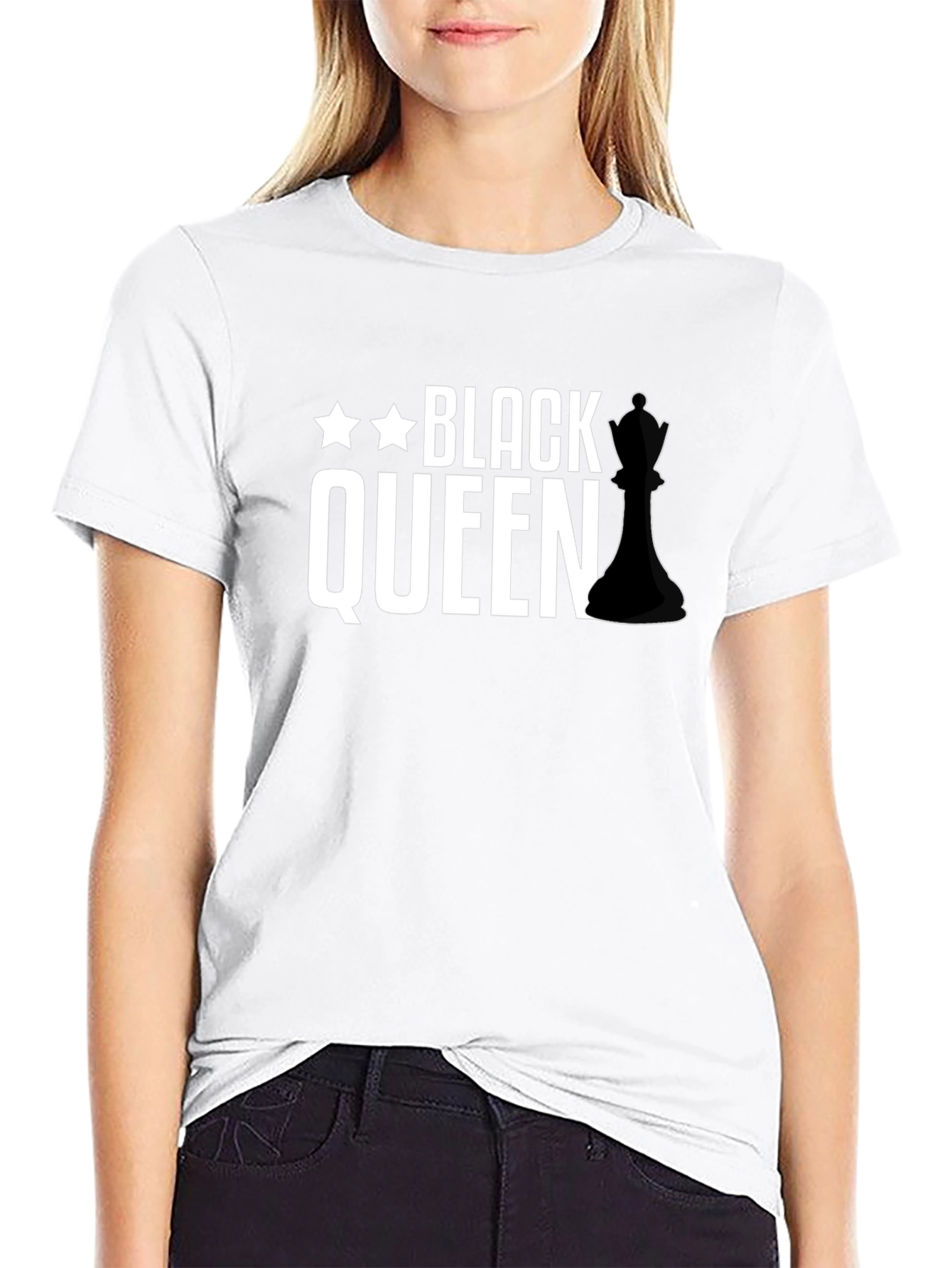 Black Queen Chess Piece T-Shirt