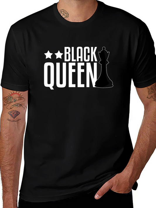Black Queen Chess Piece T-Shirt