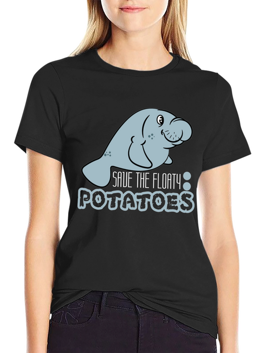 Save the Floaty Potatoes Manatee Graphic Tee