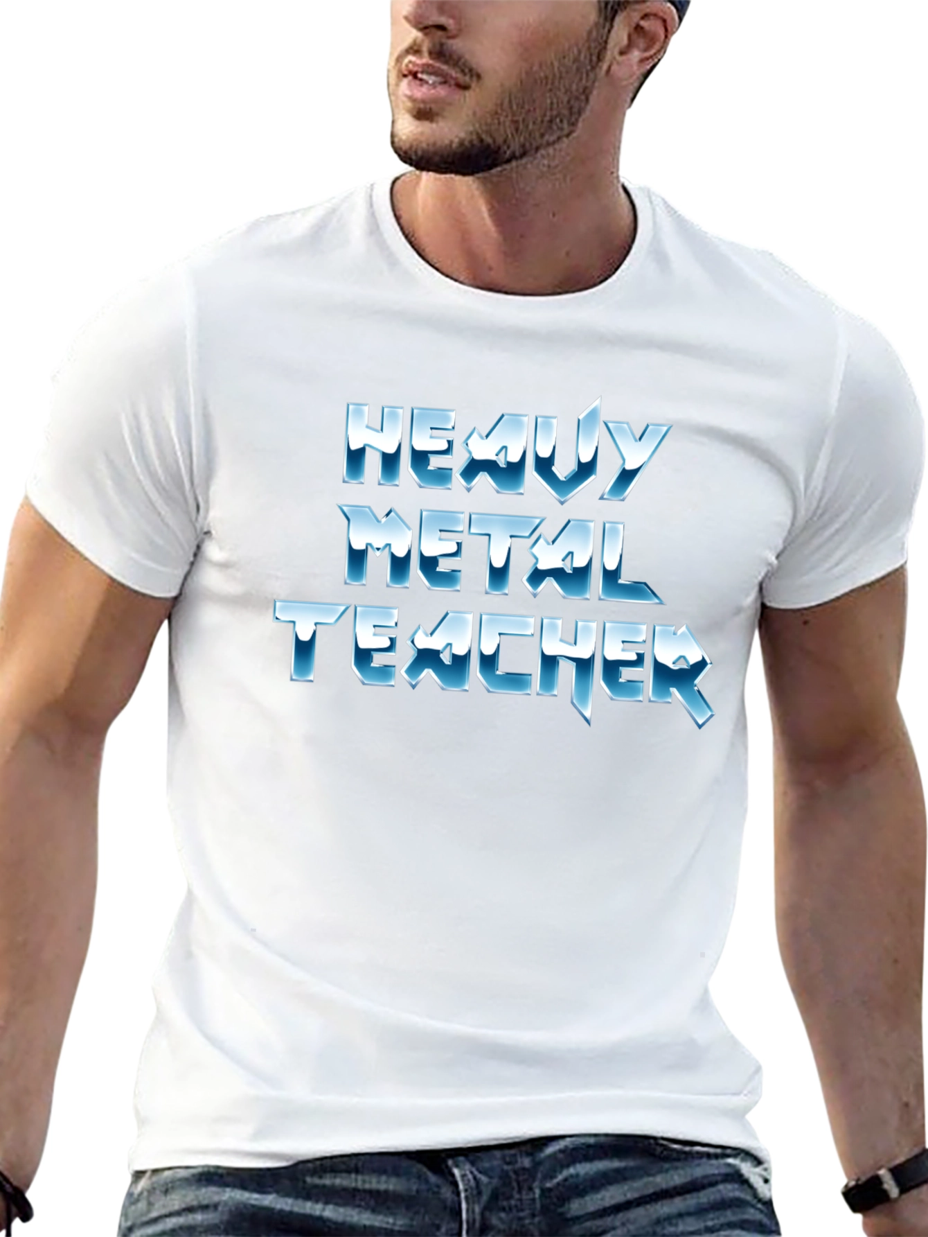 Heavy Metal Teacher Graphic Tee - Black