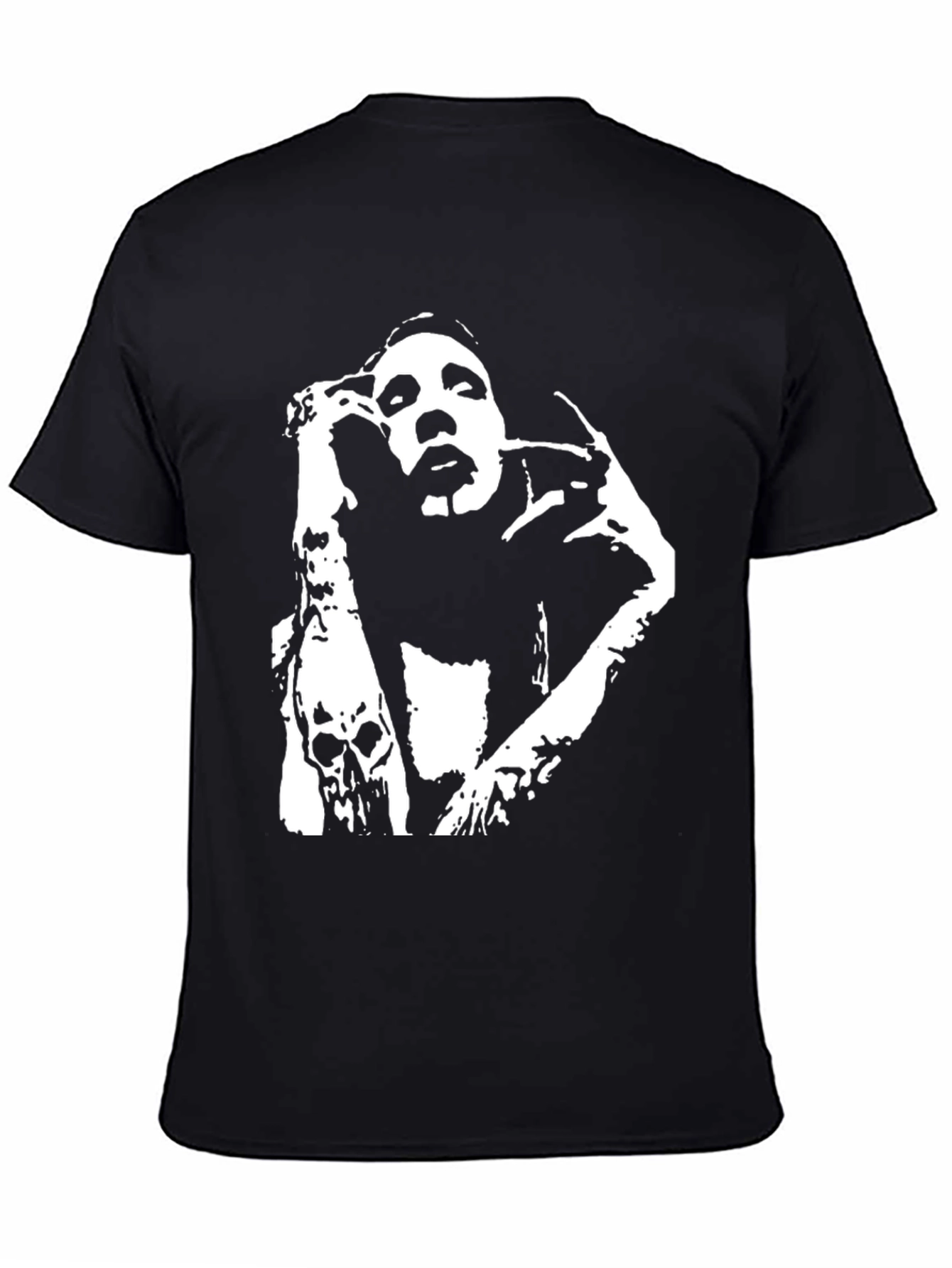 Marilyn Manson Graphic Print Black T-Shirt