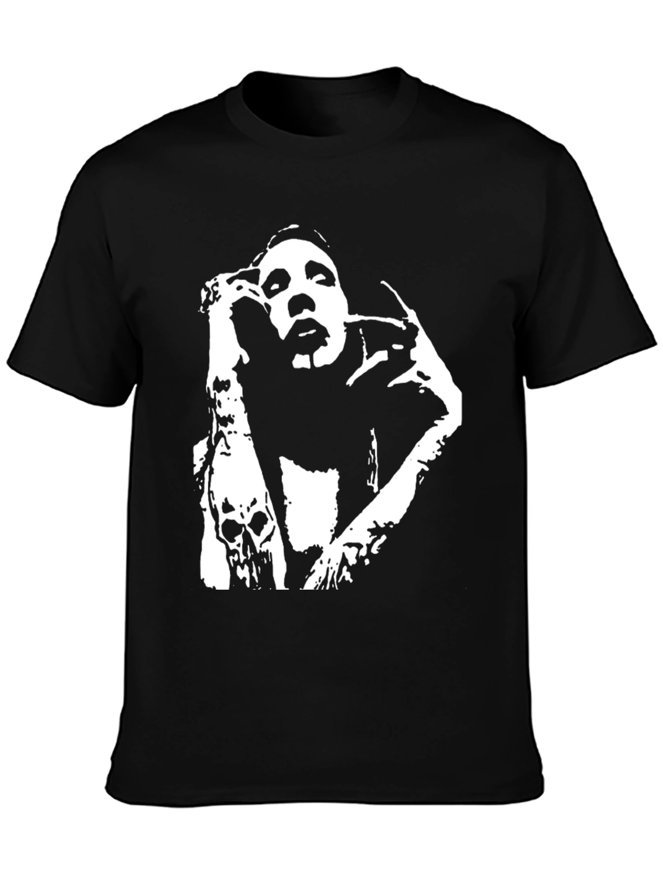 Marilyn Manson Graphic Print Black T-Shirt