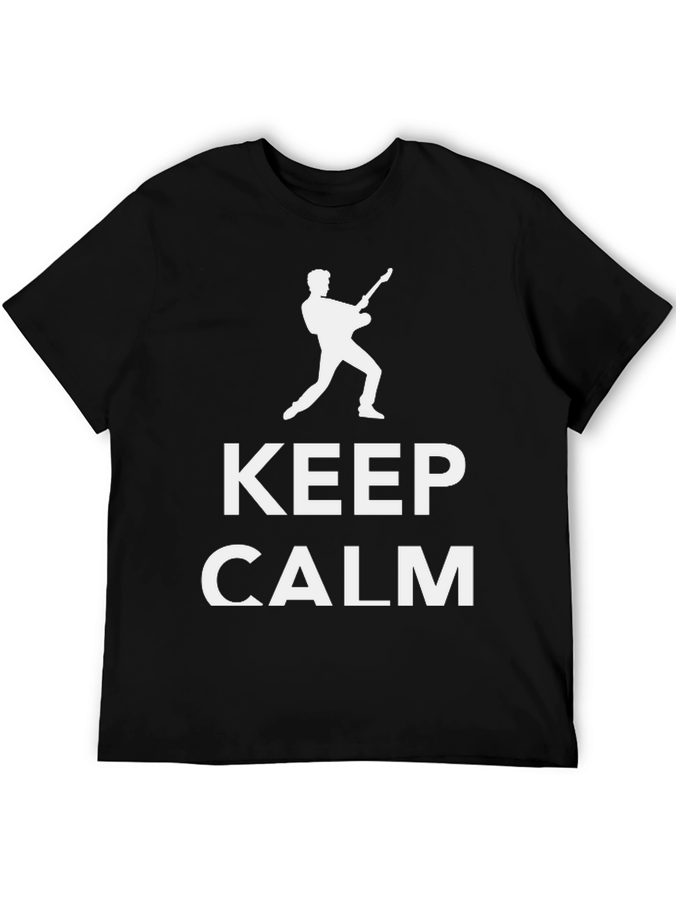Keep Calm Guitarist Black T-Shirt