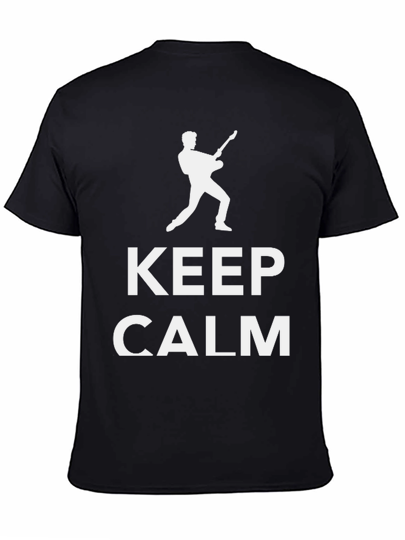 Keep Calm Guitarist Black T-Shirt
