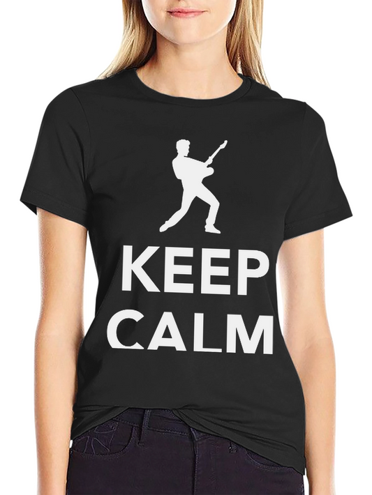 Keep Calm Guitarist Black T-Shirt