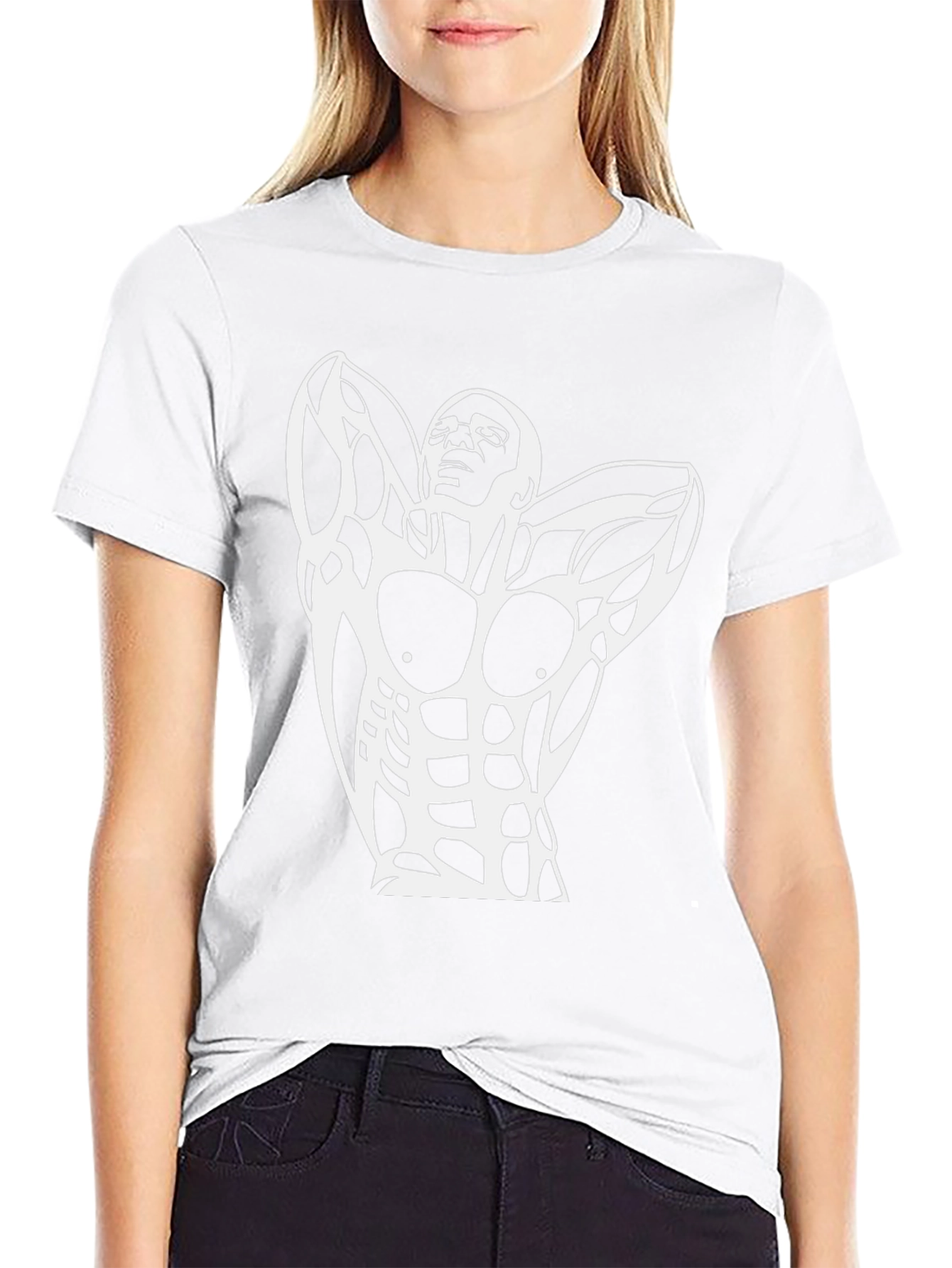 Muscled Physique Graphic Tee - Black