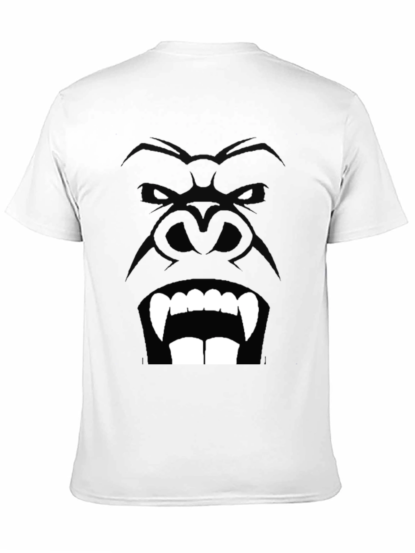 Gorilla Face Graphic Black T-Shirt