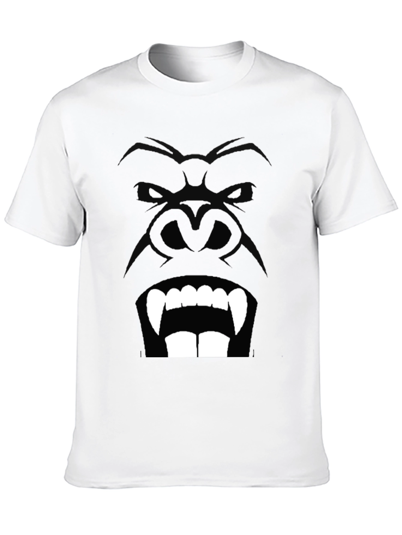 Gorilla Face Graphic Black T-Shirt