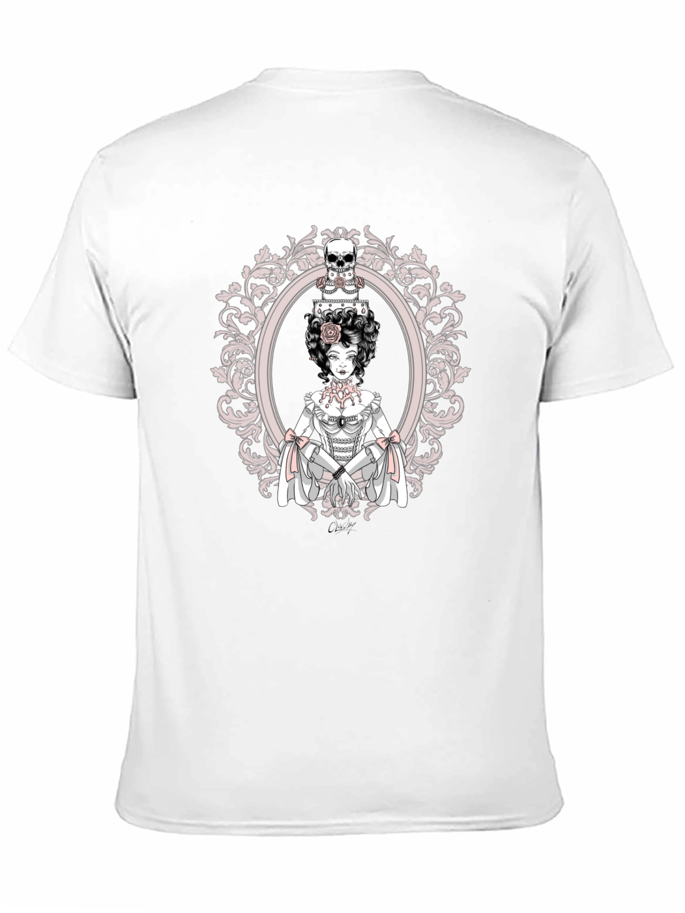 Gothic Skull Cake Woman Graphic Tee