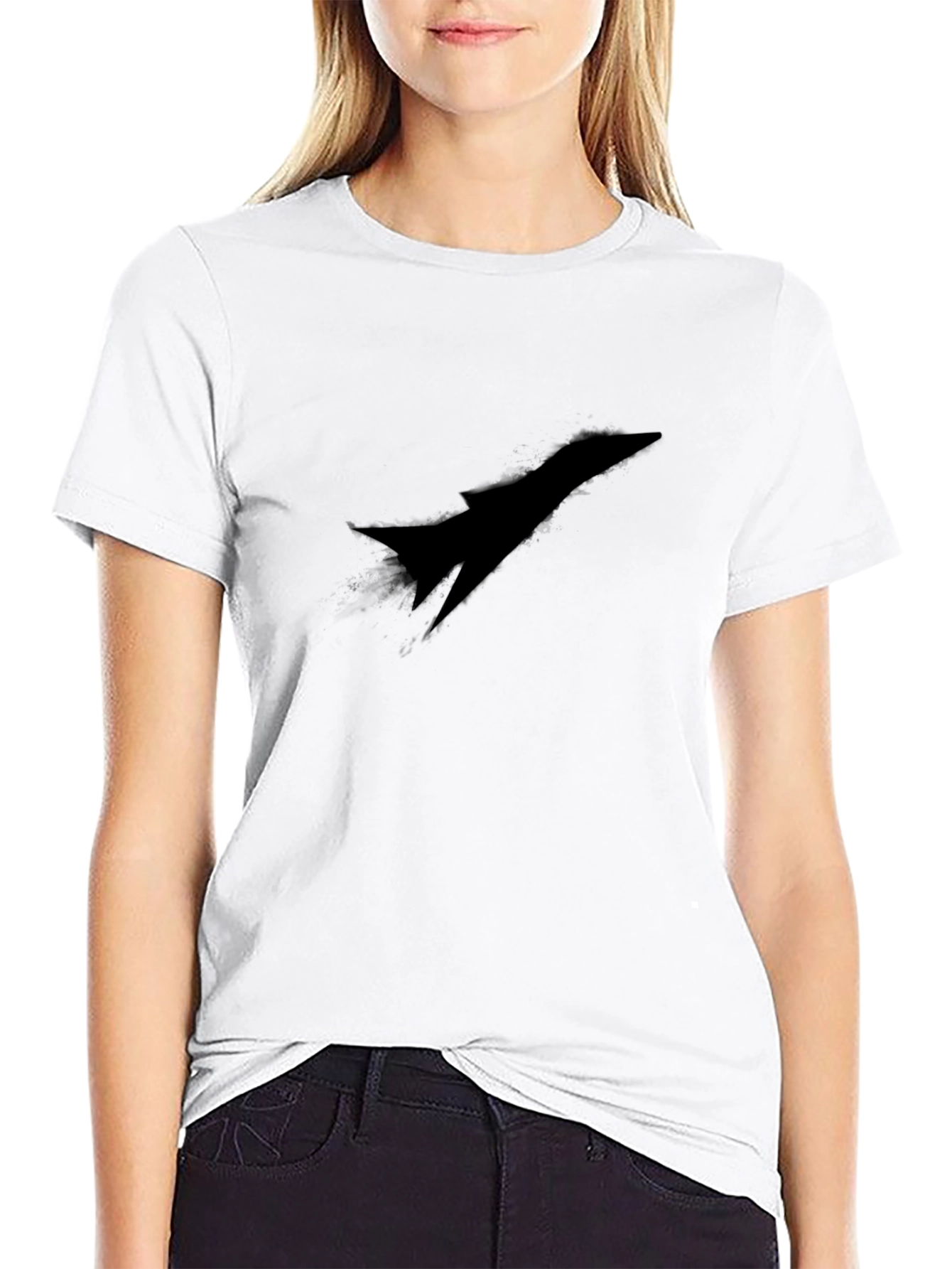 Stealth Jet Black T-Shirt - Modern Graphic Tee