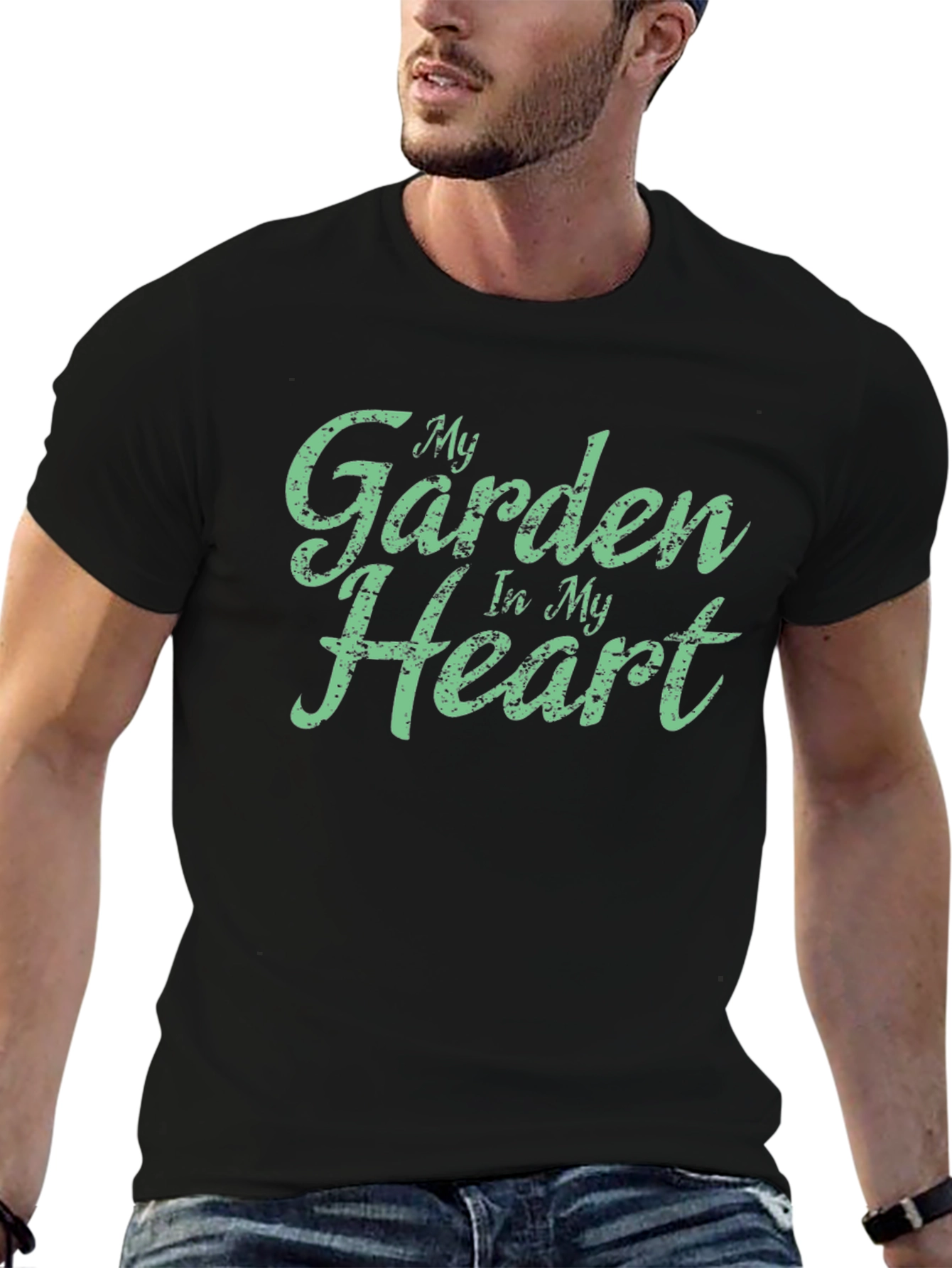 My Garden In My Heart Black Tee