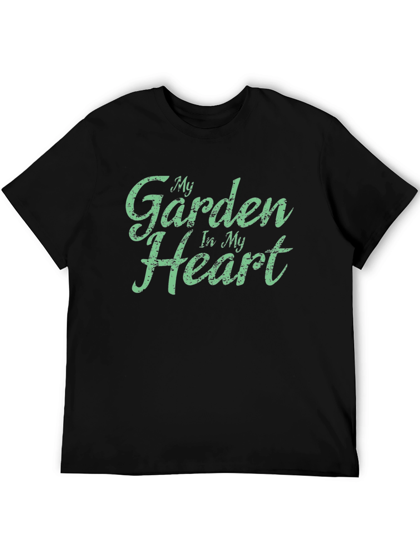 My Garden In My Heart Black Tee