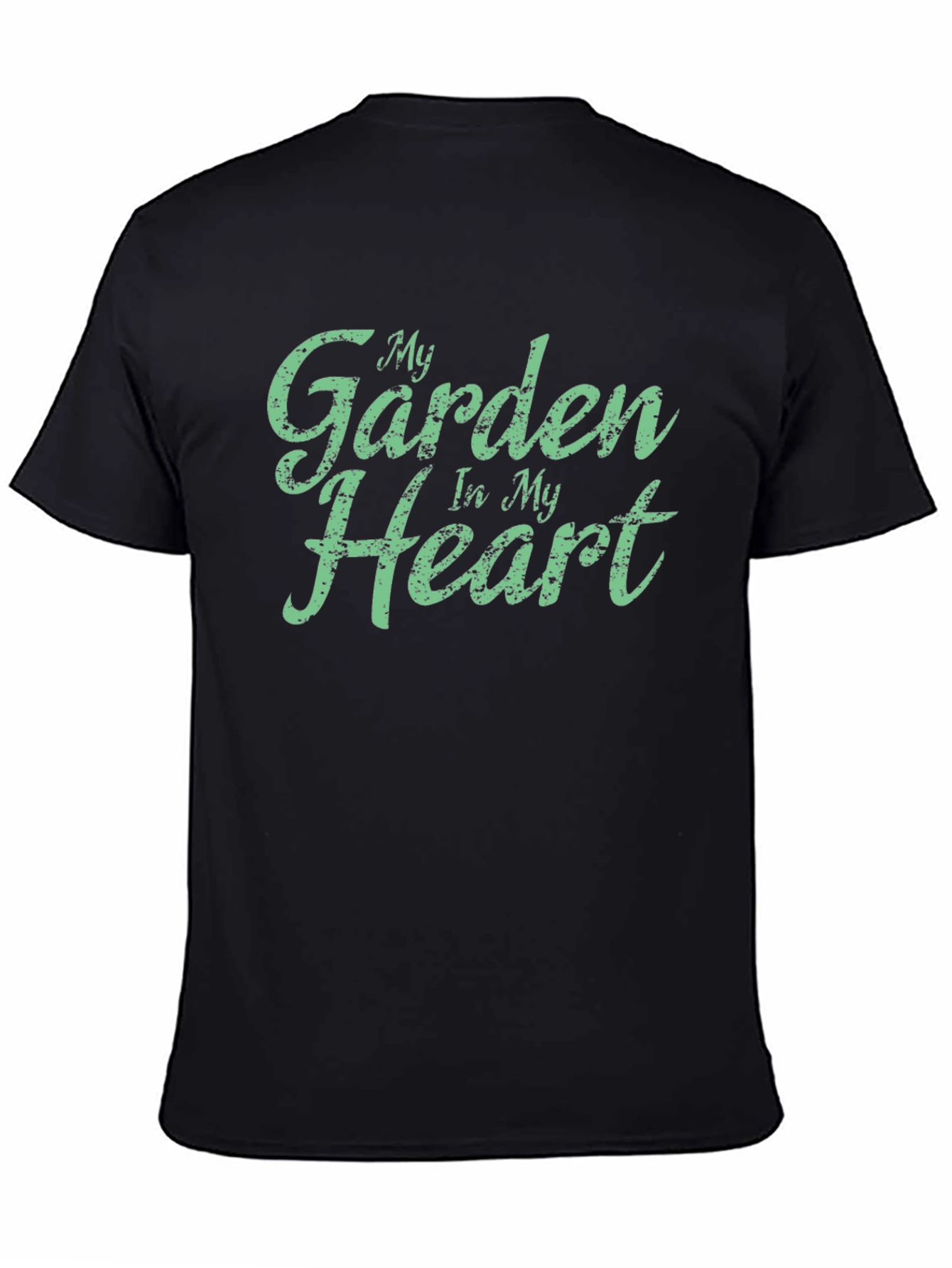 My Garden In My Heart Black Tee