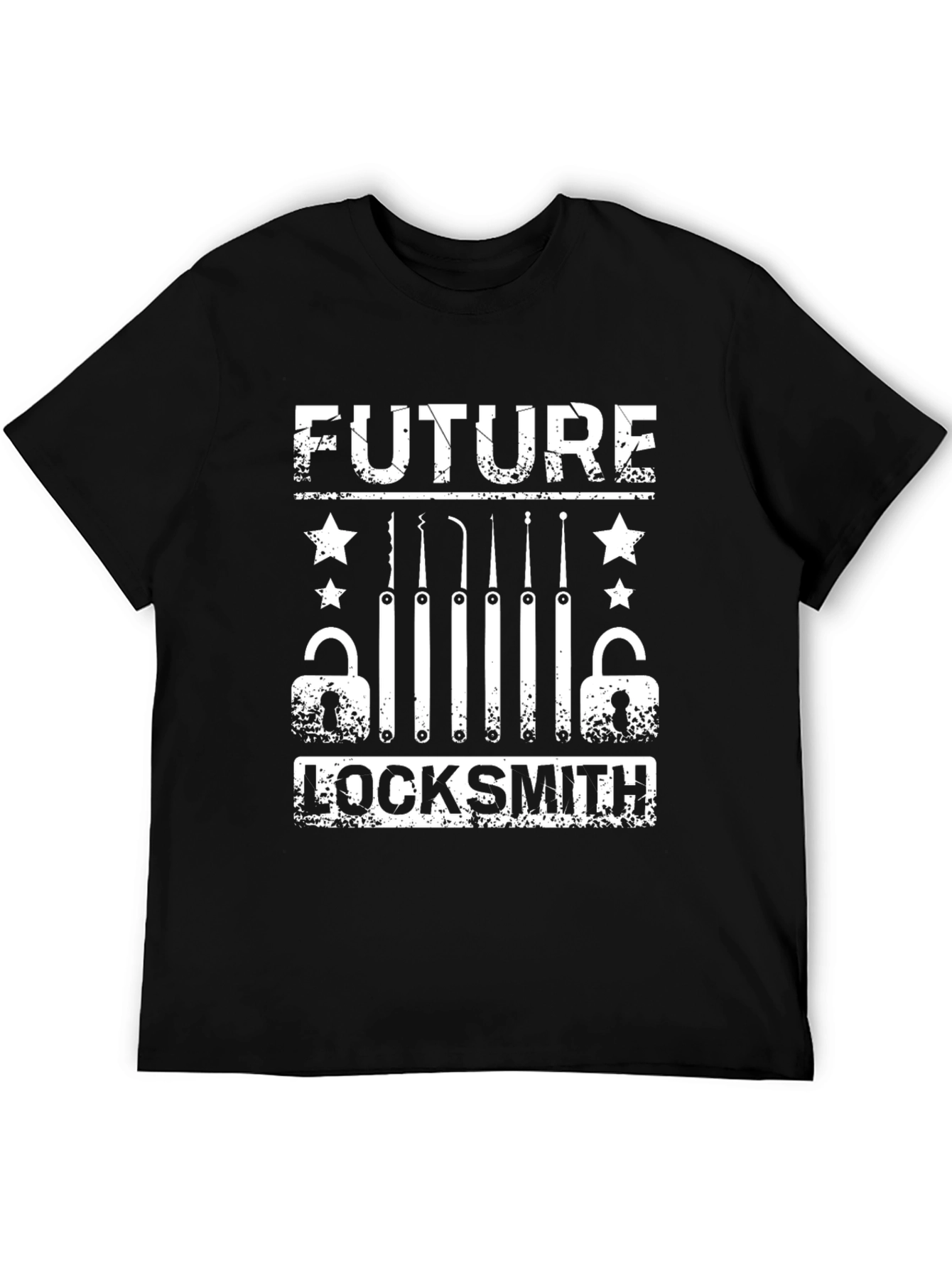 Future Locksmith Graphic T-Shirt - Black