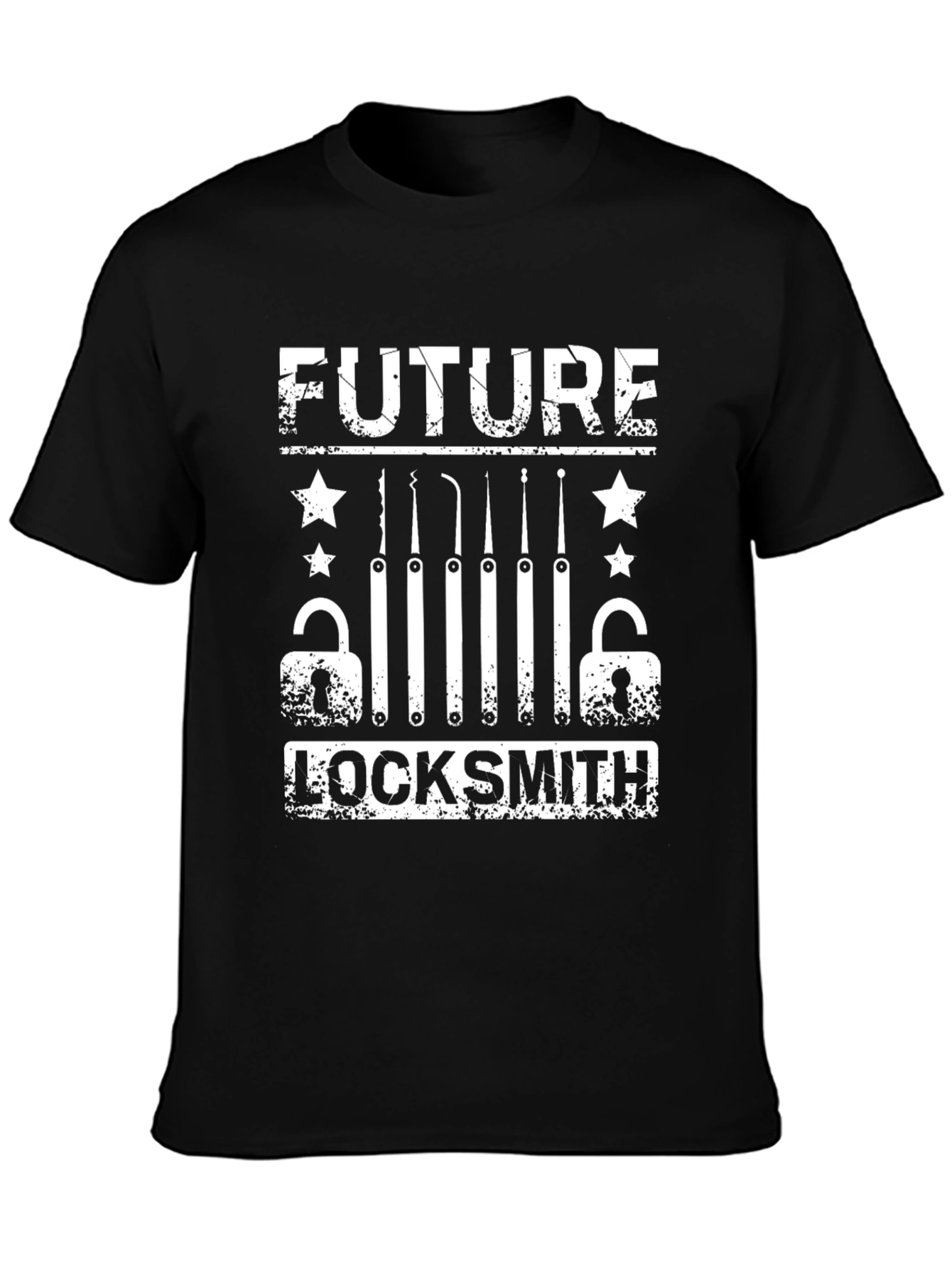 Future Locksmith Graphic T-Shirt - Black