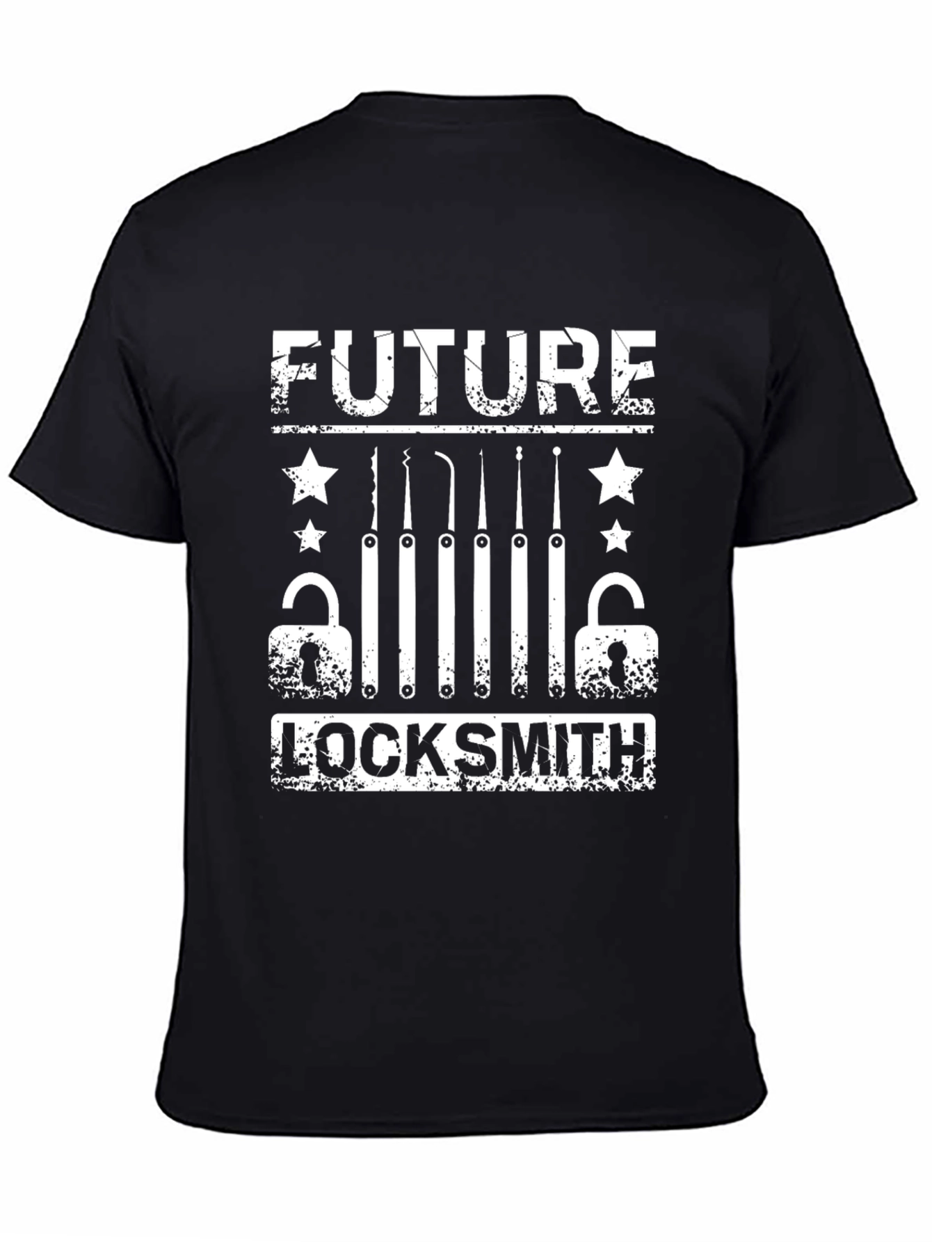 Future Locksmith Graphic T-Shirt - Black