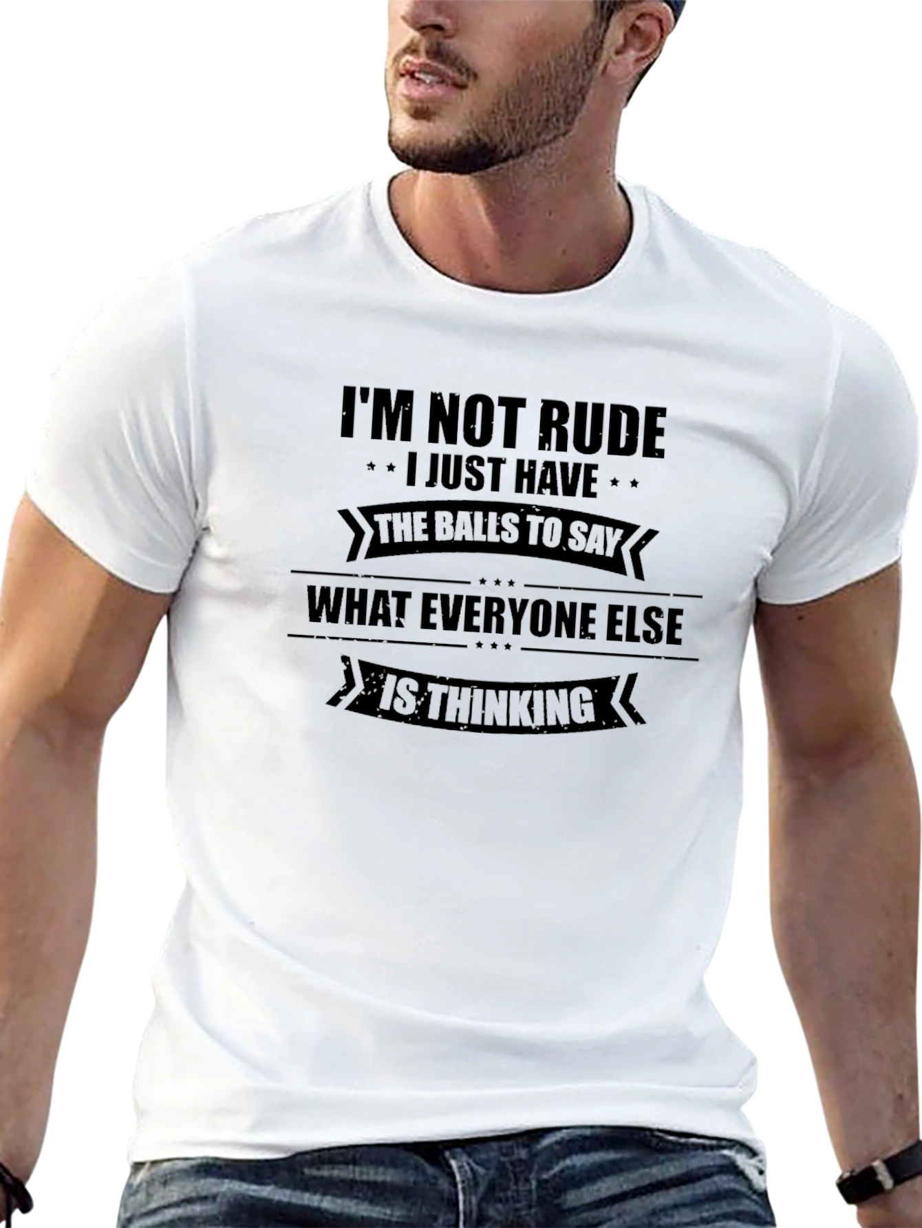 Bold Statement T-Shirt - Im Not Rude