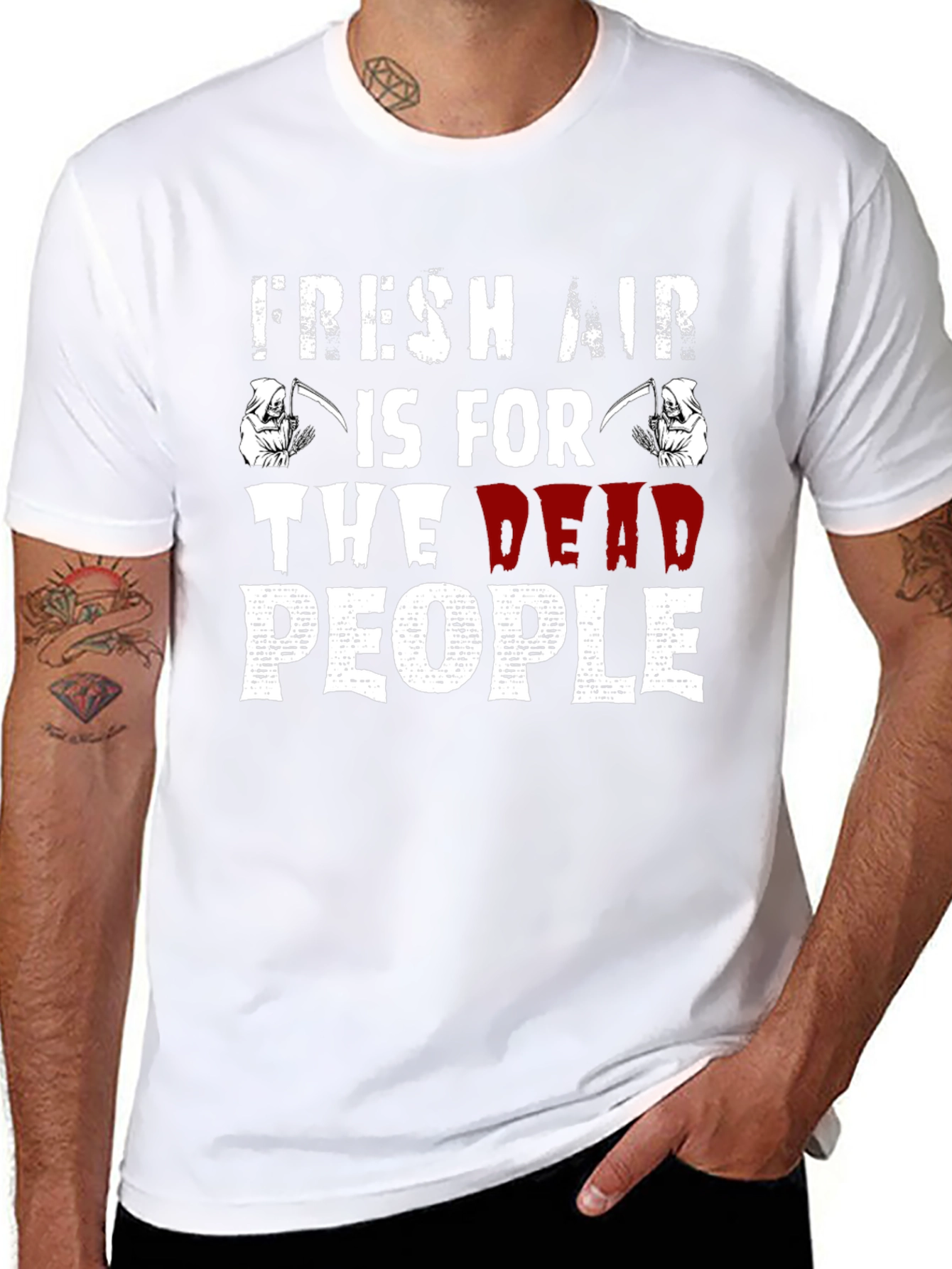 Fresh Air Is For The Dead People T-Shirt