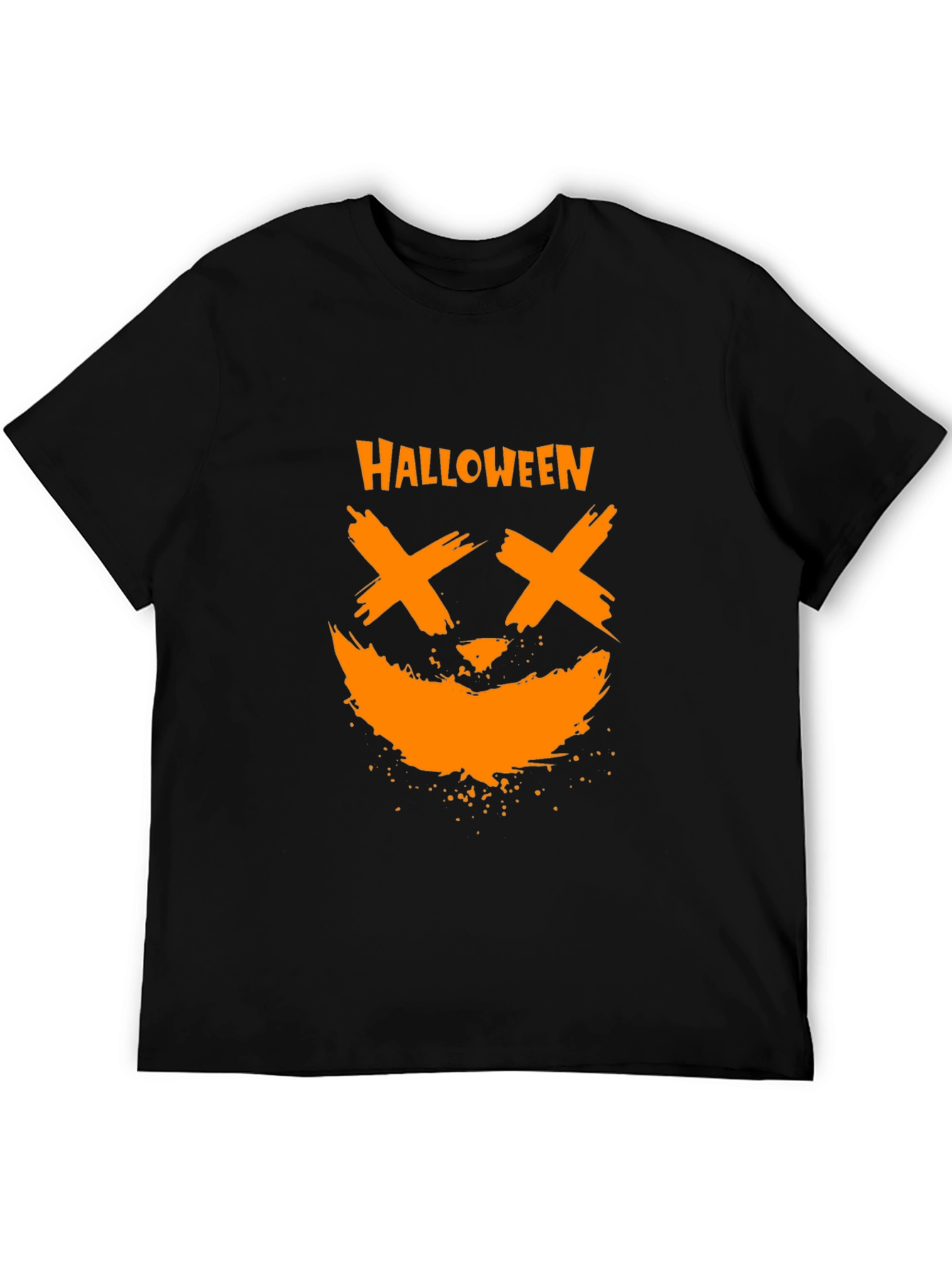Halloween Pumpkin Face Graphic Tee