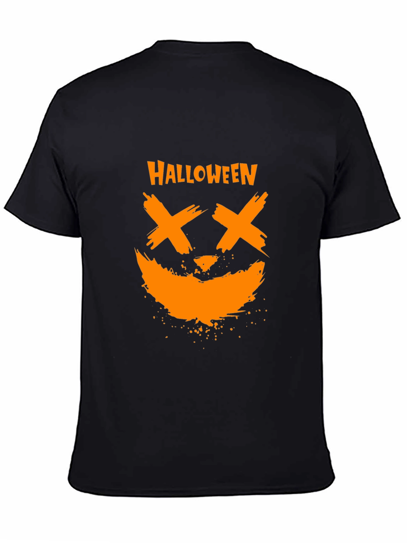 Halloween Pumpkin Face Graphic Tee