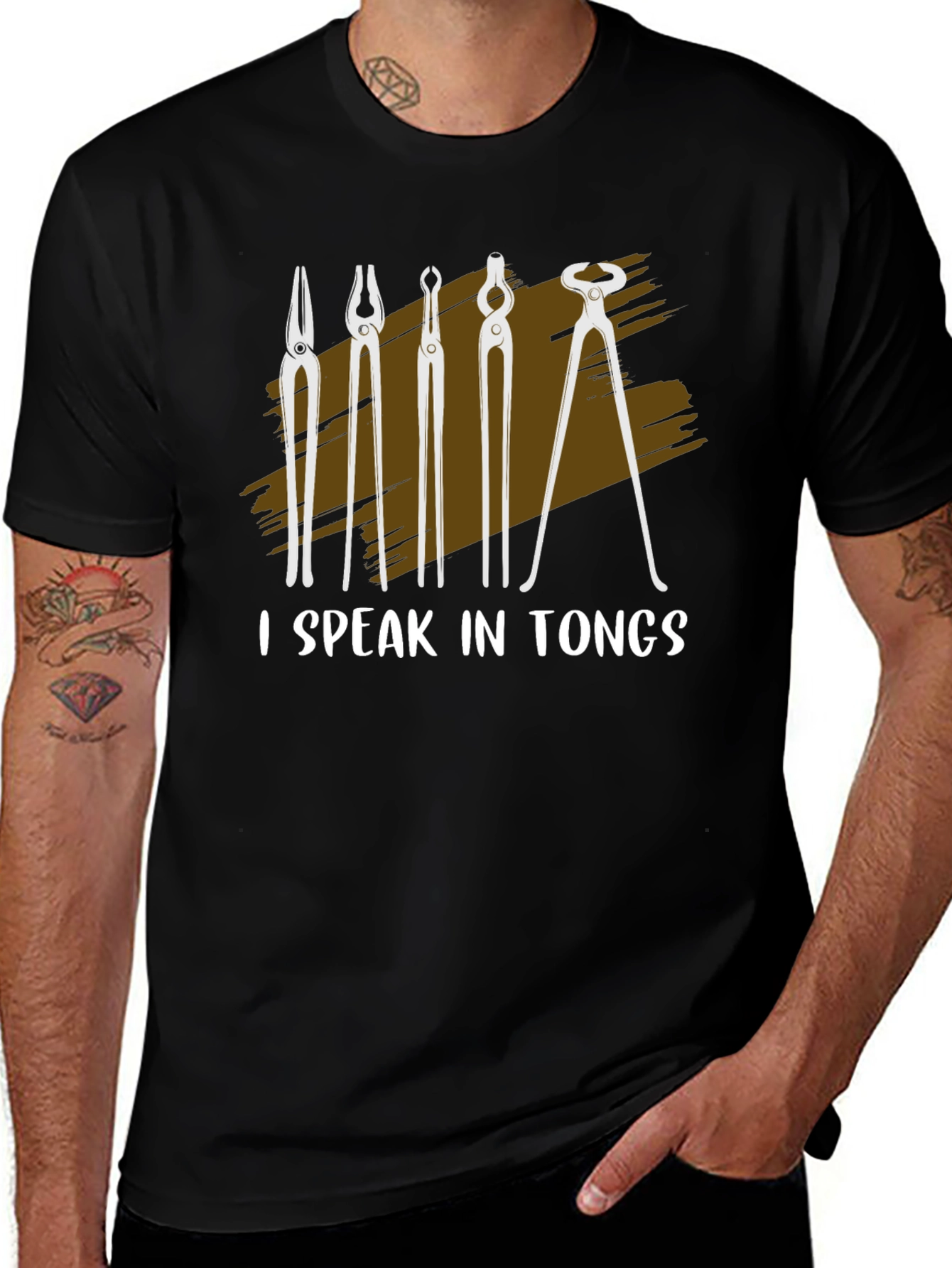 I Speak In Tongs Blacksmith T-Shirt