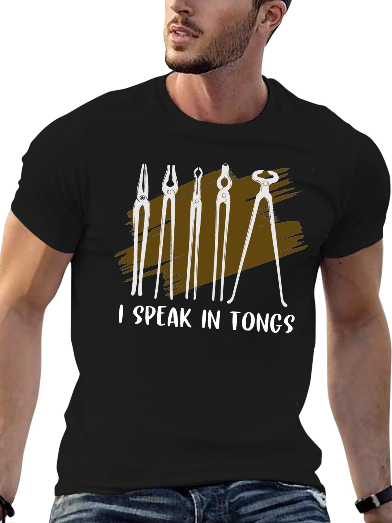 I Speak In Tongs Blacksmith T-Shirt