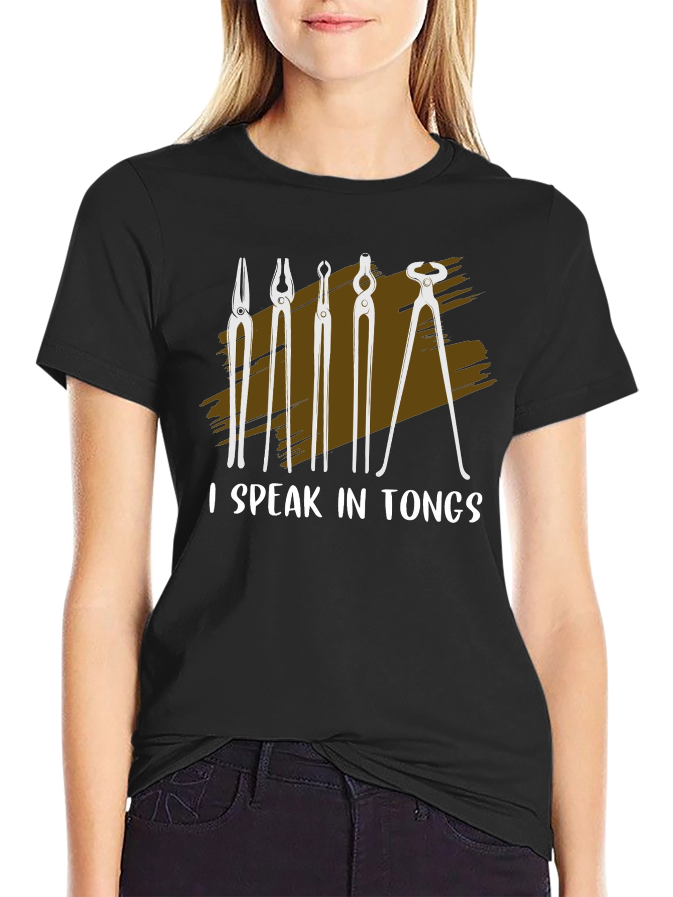 I Speak In Tongs Blacksmith T-Shirt
