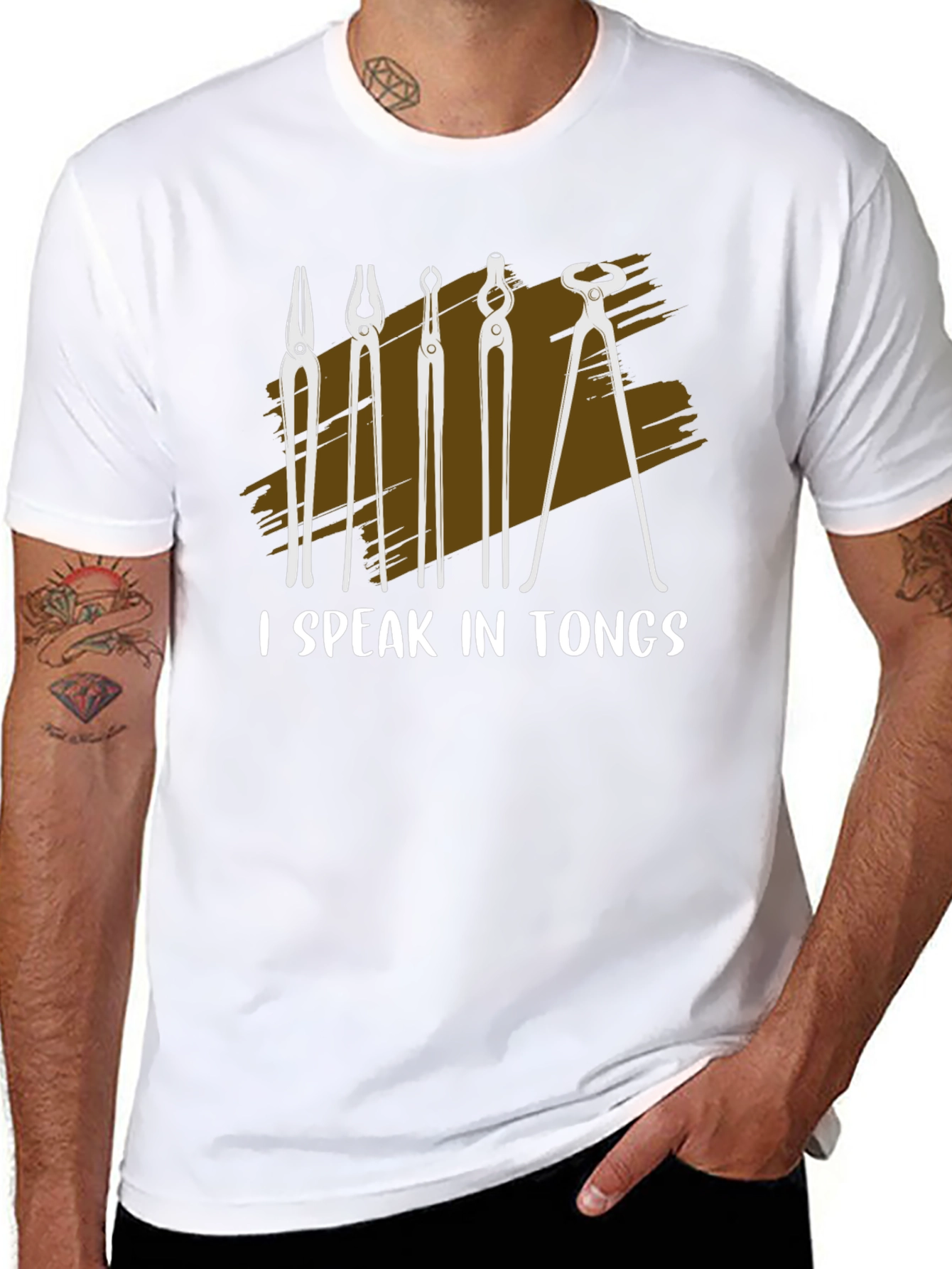 I Speak In Tongs Blacksmith T-Shirt
