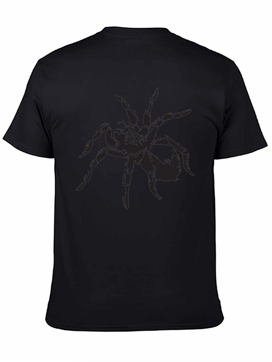 Black Spider Graphic Tee - Creepy Cool Design