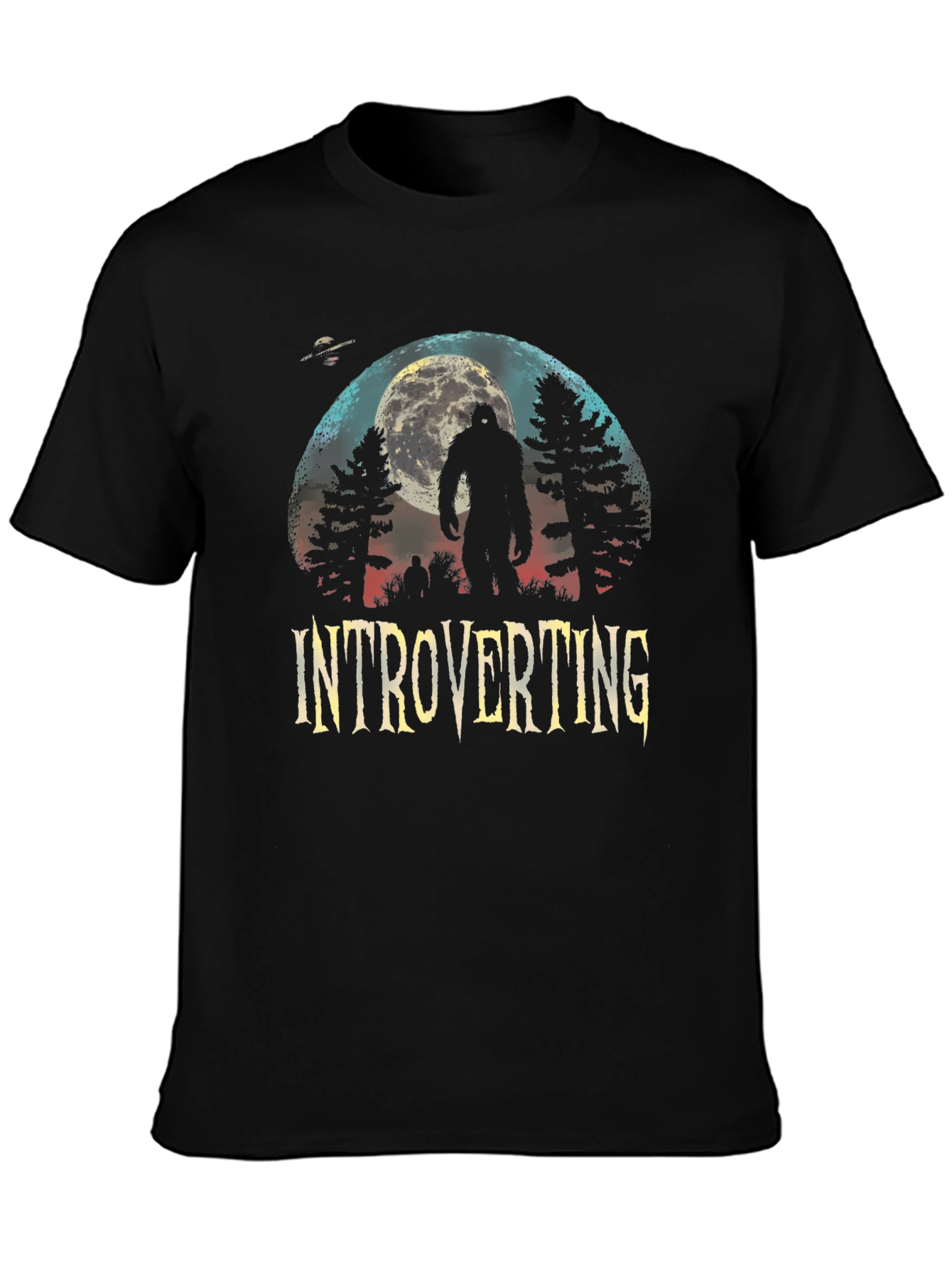 Introverting Bigfoot Graphic T-Shirt